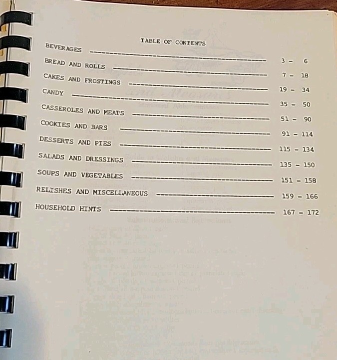 Our Savior’s Lutheran Church Mason City Iowa 1972 A.L.C.W. Cook Book 174 Pages