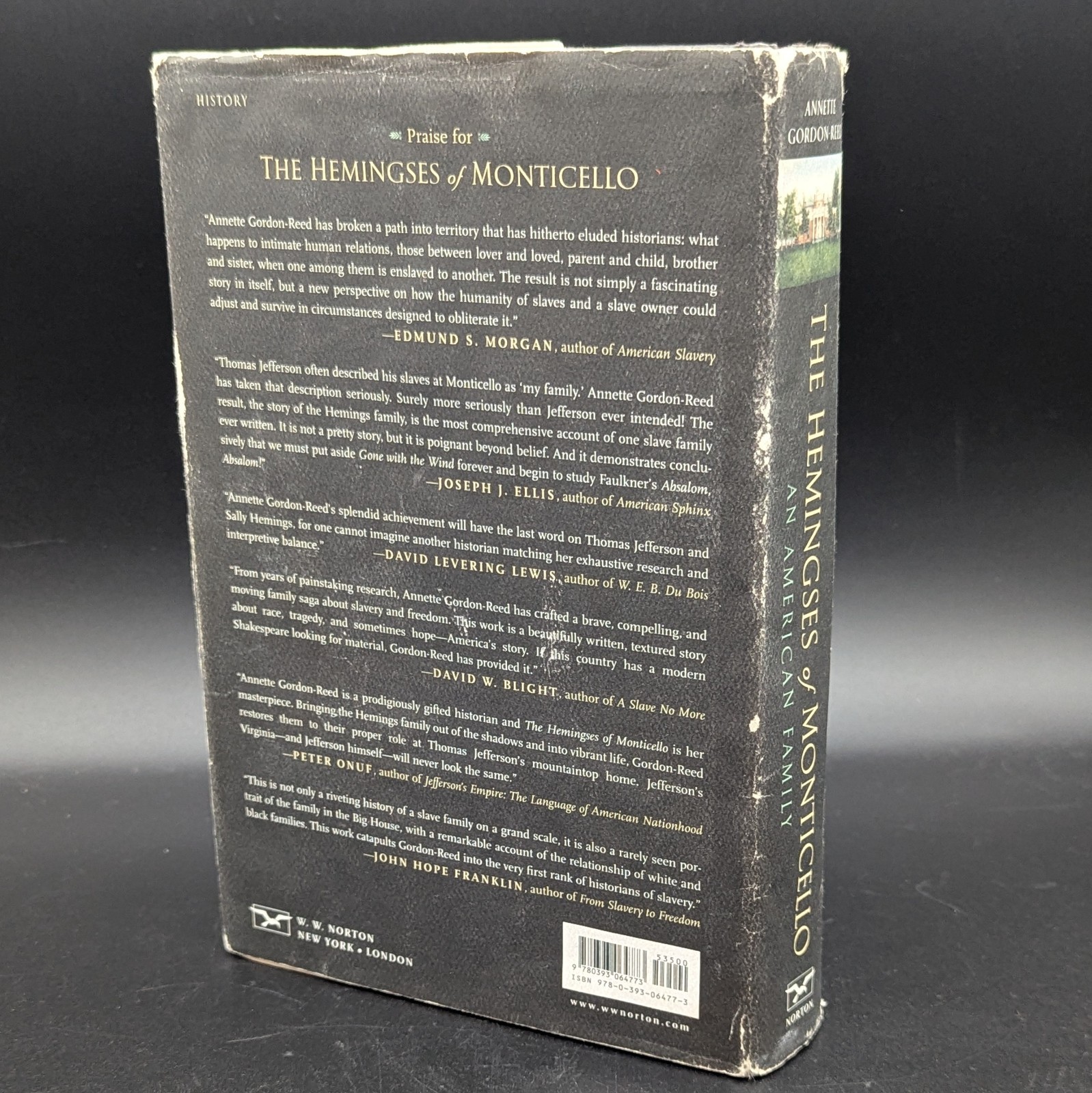 The Hemingses of Monticello: An American Family, Annette Gordon-Reed, Good +