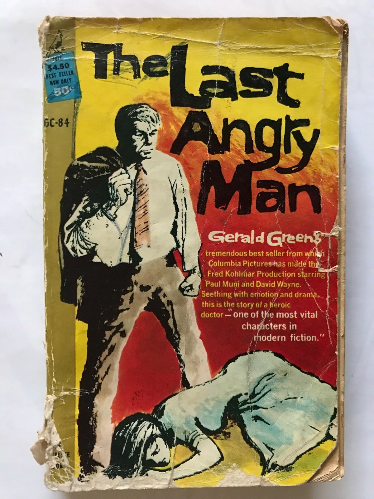 The Last Angry Man By Gerald Green paperback 594 pages, 3rd Print published by P