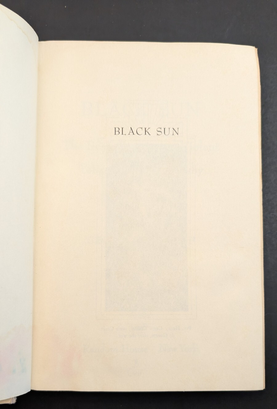 Black Sun : The Brief Transit and Violent Eclipse of Harry Crosby Hardback