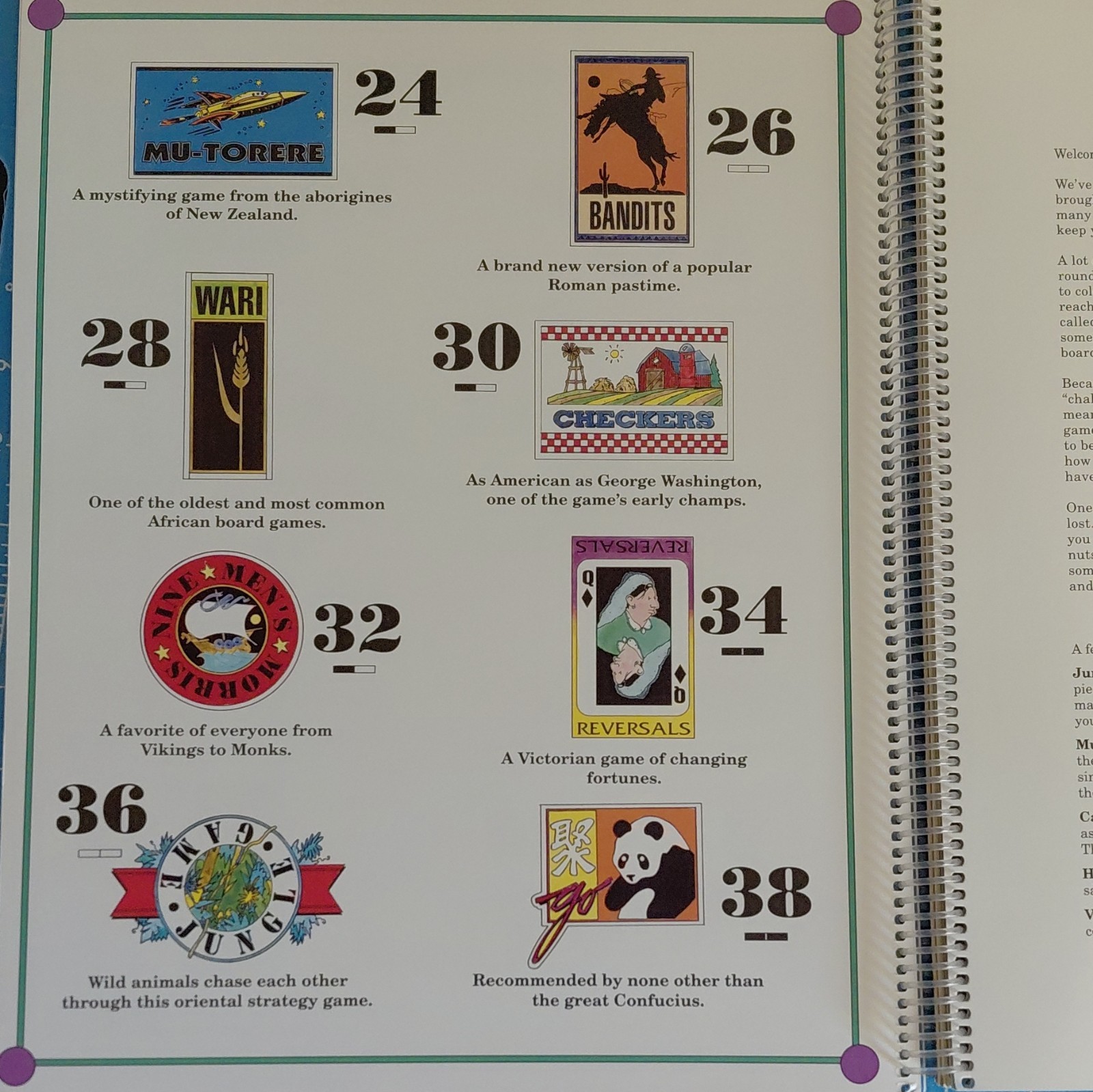 Highlights Best Board Games From Around the World Spiral Bound 1992 Ages 4-8