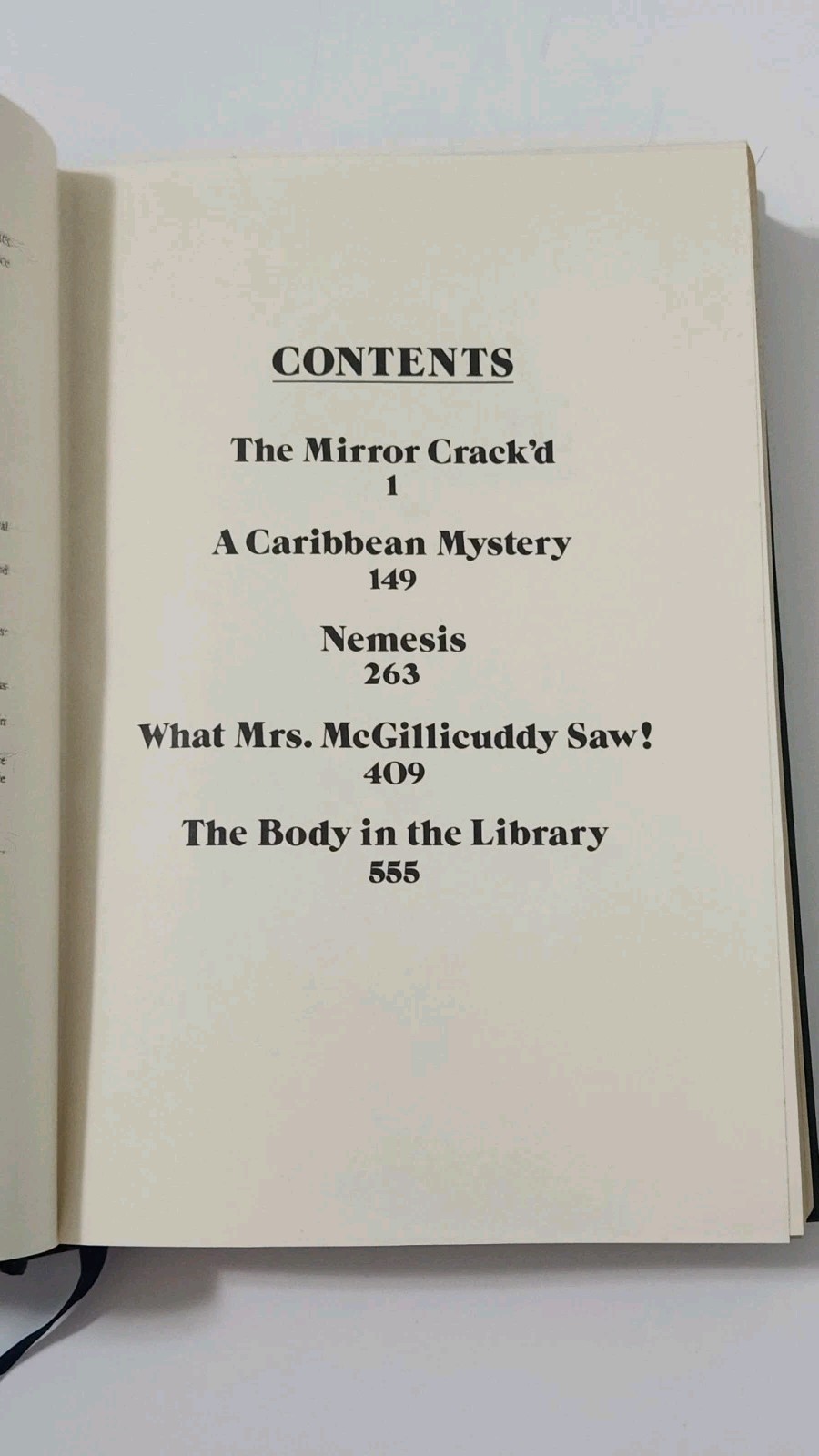 Agatha Christie – Five Miss Marple Mysteries – Longmeadow Press 1985 Leather