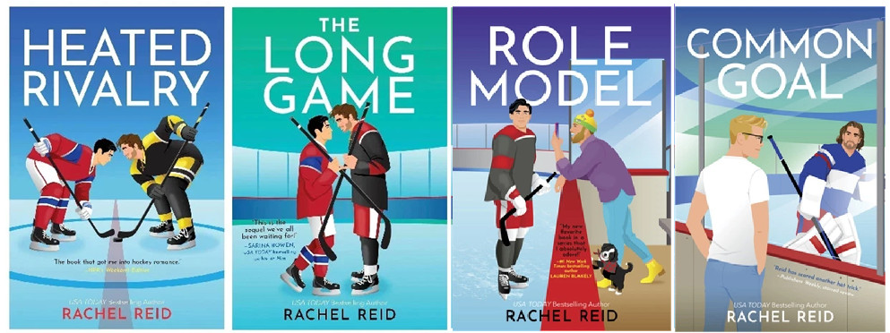 Rachel Reid 4 book set : heated rivaly + long game + role model + common goal PB