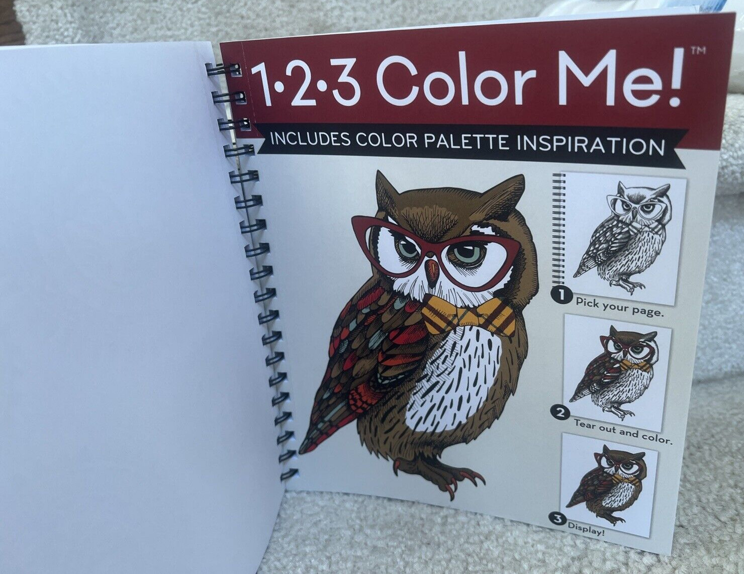 1-2-3 Color Me! – 3 books in 1: Relax, Col- spiral-bound, Seasons, 9781680225273