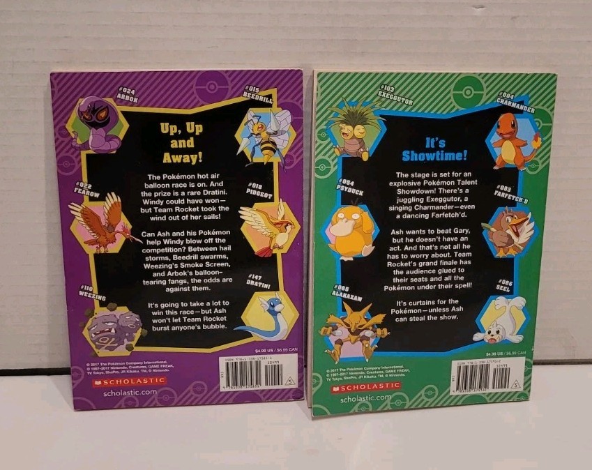 Pokémon Classic Collection Box Set 8 PB Chapter Books 1st Ed Scholastic 2017 GC