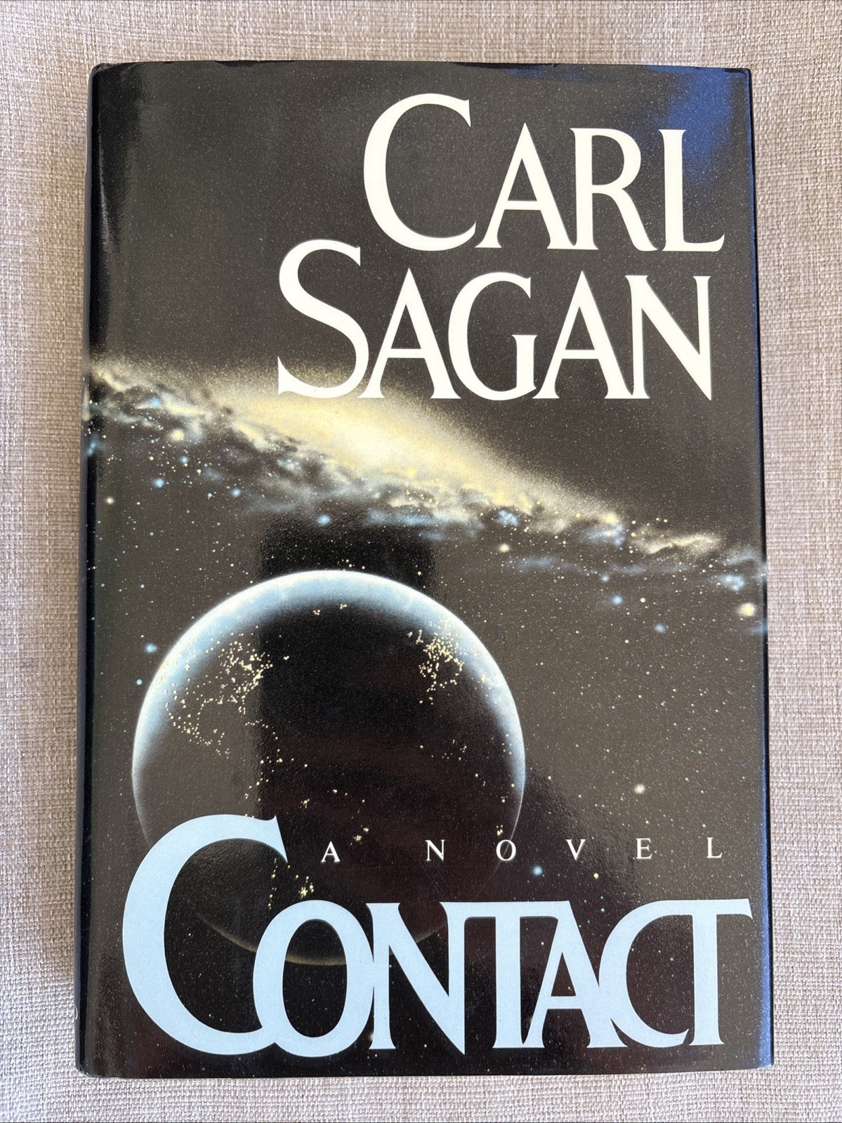 Contact by Carl Sagan 1985 Hardcover First Edition First Printing Novel Book HC