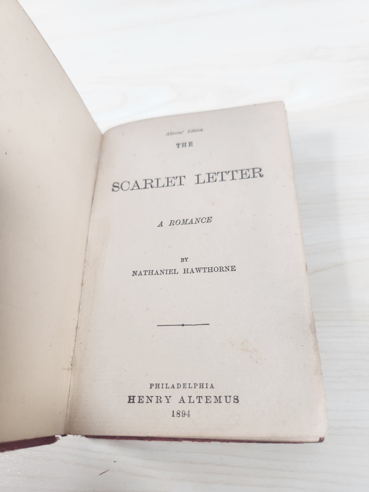 Vintage Scarlet Letter Nathaniel Hawthorne Hardcover Book 2nd ED by ALTEMUS_BK