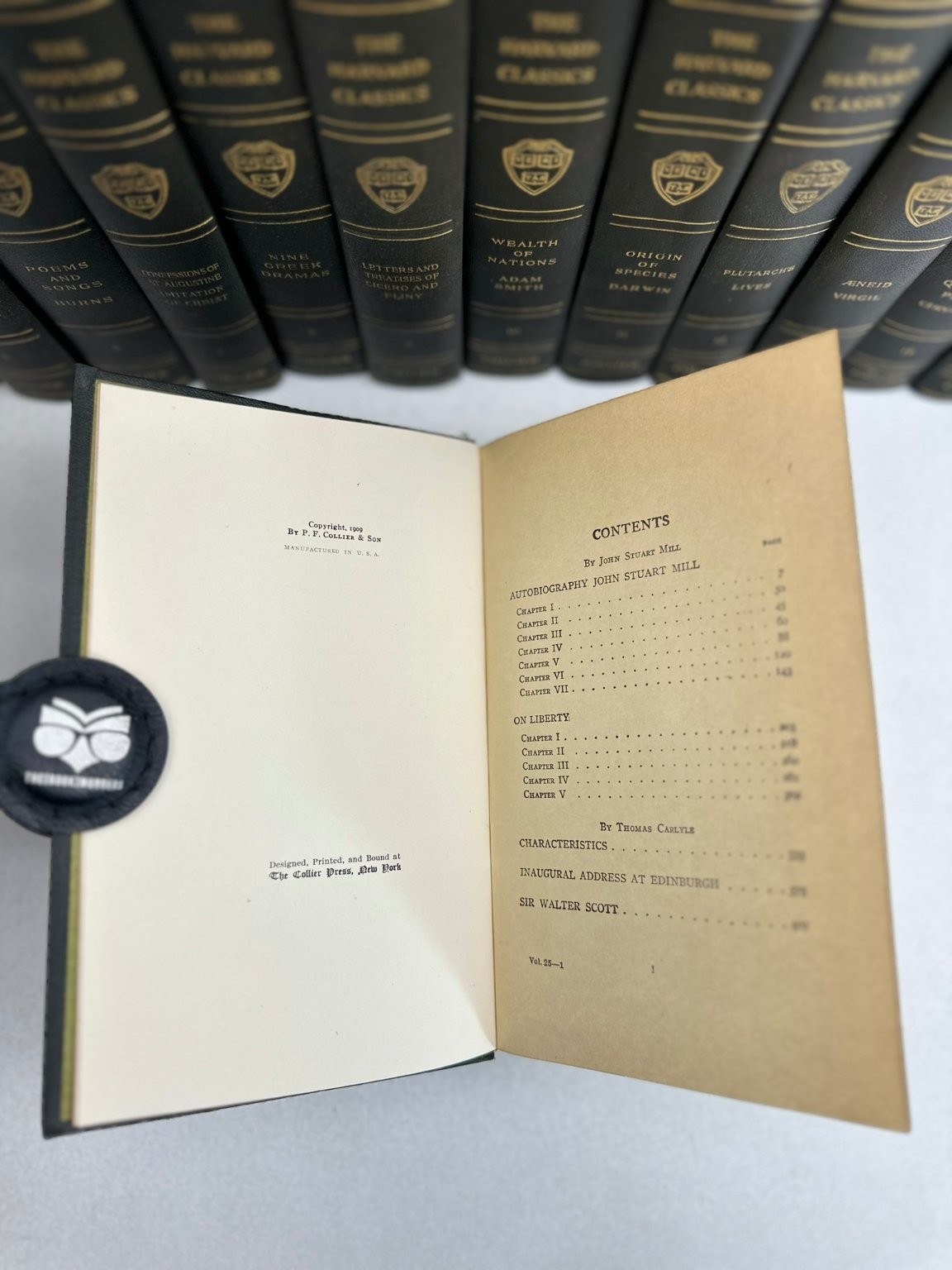 Harvard Classics 1909 Collier Vol 1-48 Set Literary Collection Soft Leather