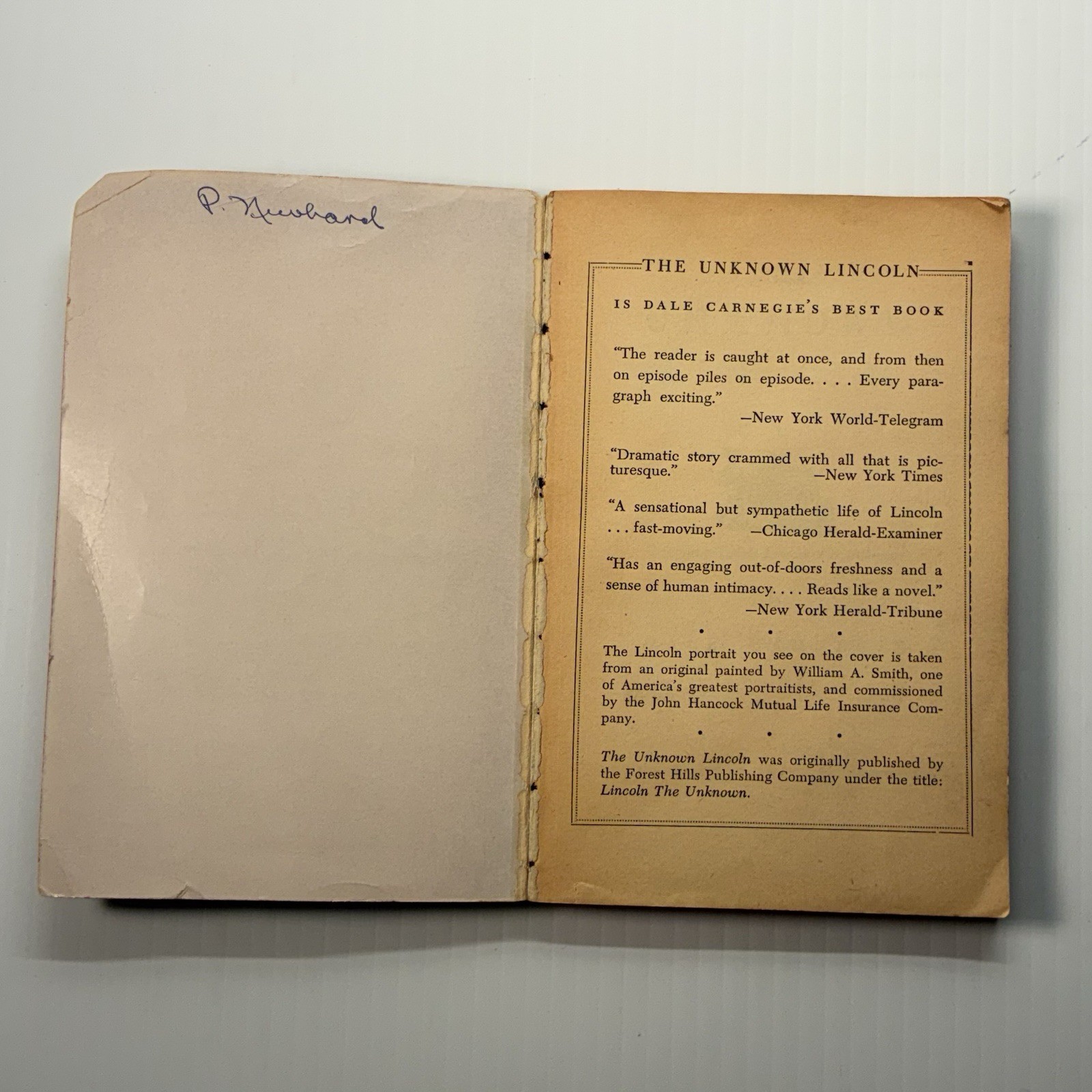 The Unknown Lincoln: Originally titled: Lincoln, the Unknown (Pocket book 891)