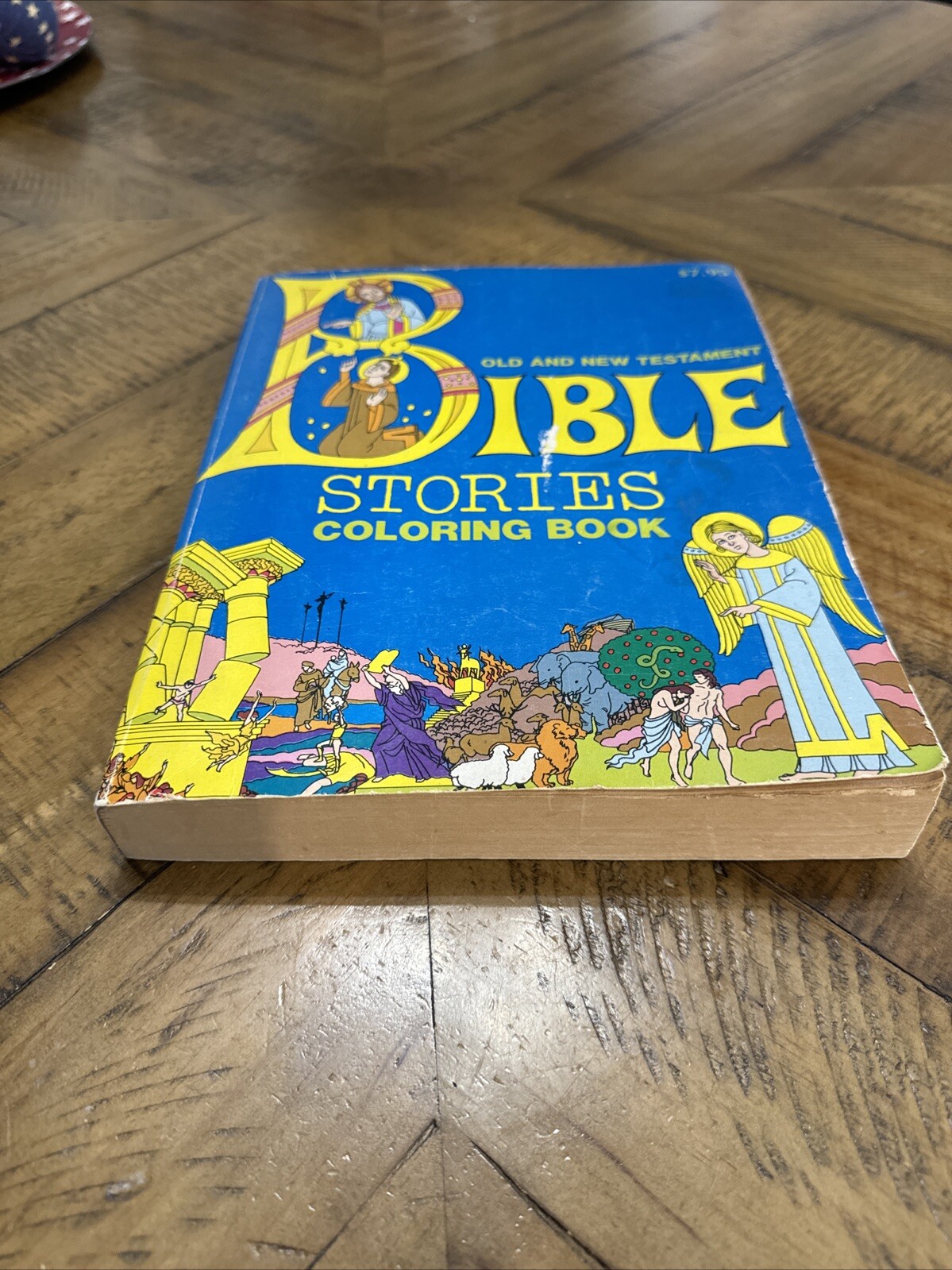Old & New Testament Bible Stories Coloring Book 1981 Over 400 Pages