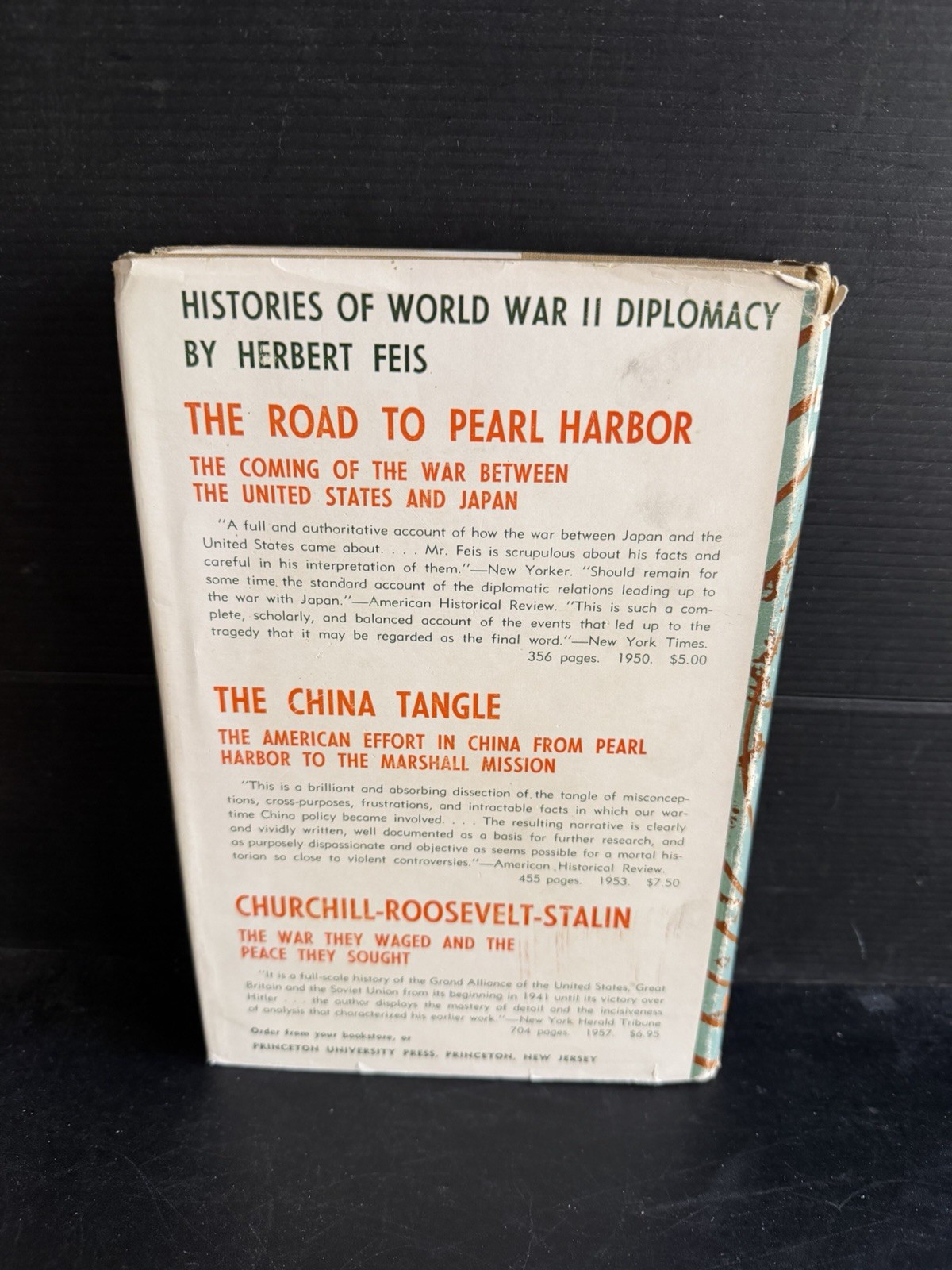 1st Between War and Peace: The Potsdam Conference Herbert Feis HC DJ 1960 WWII