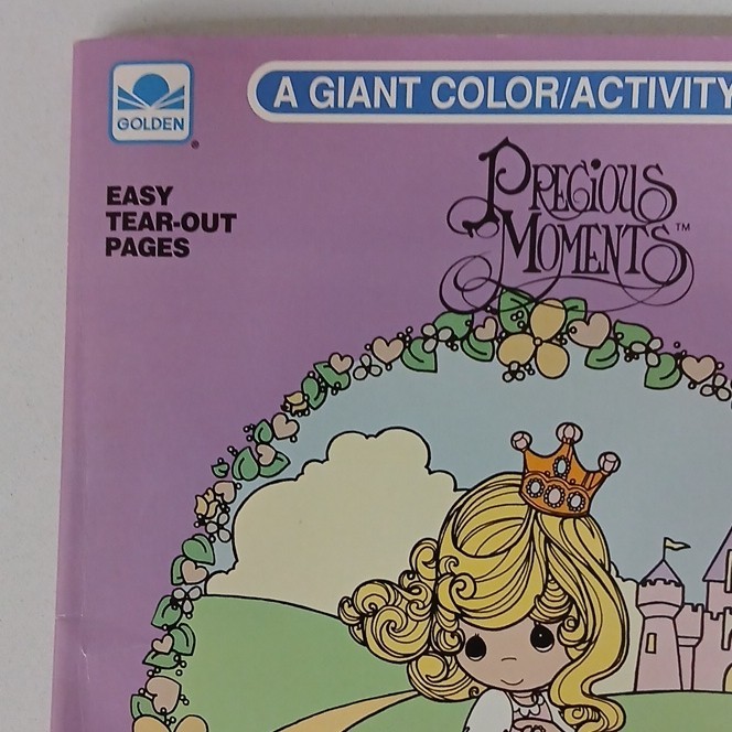 Golden Precious Moments Giant Coloring & Activity Book PB 1991 Ages 4-8