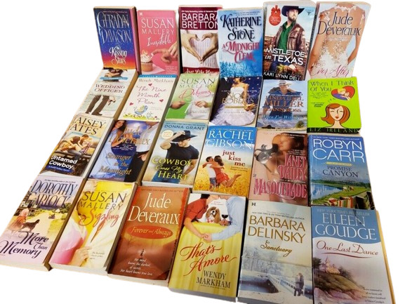Lot of 36 Contemporary ROMANCE Paperbacks – Popular Authors Books RANDOM MIX