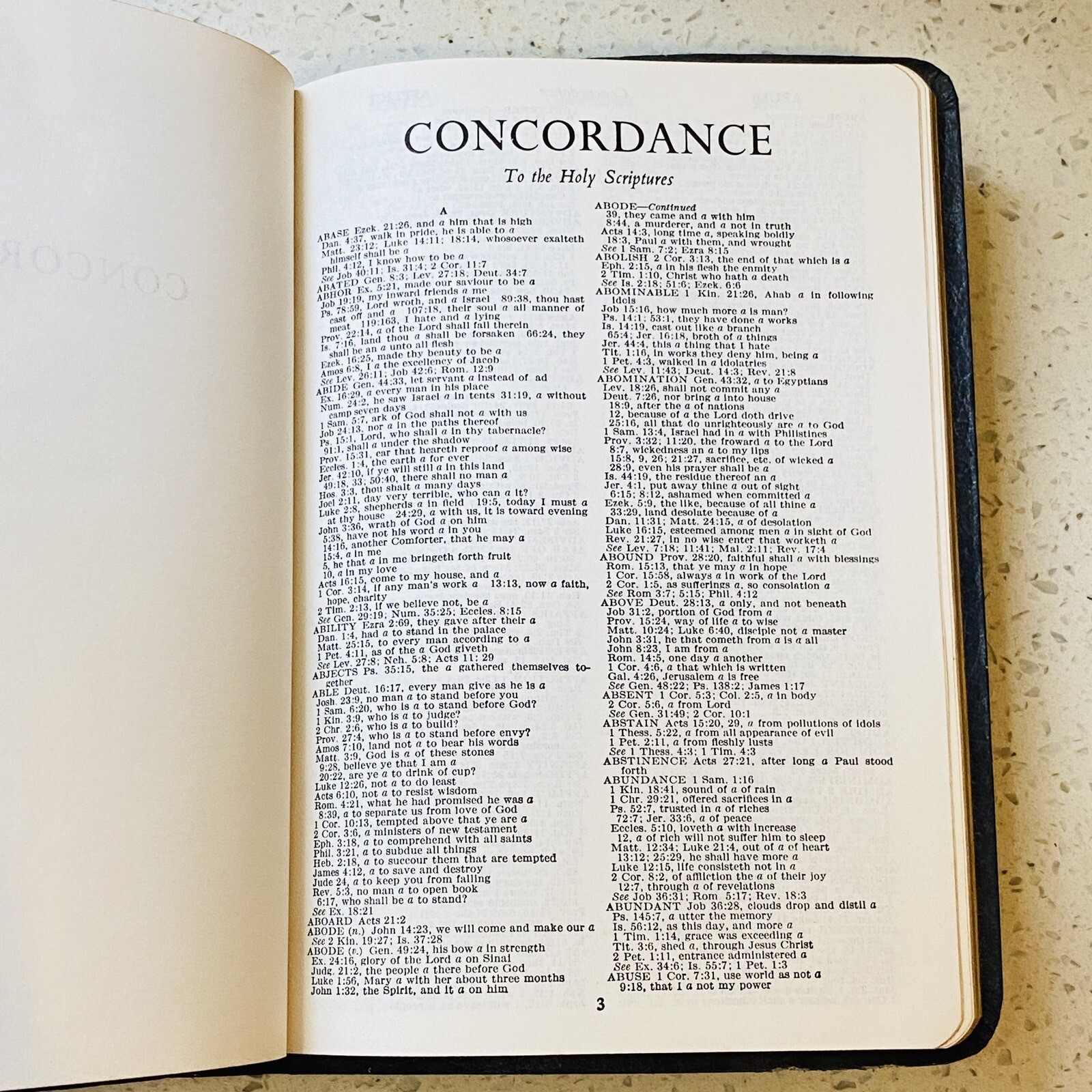 Holy Bible Concordance Red Letter Edition KJV Word Aflame Press 1973 Red Letter