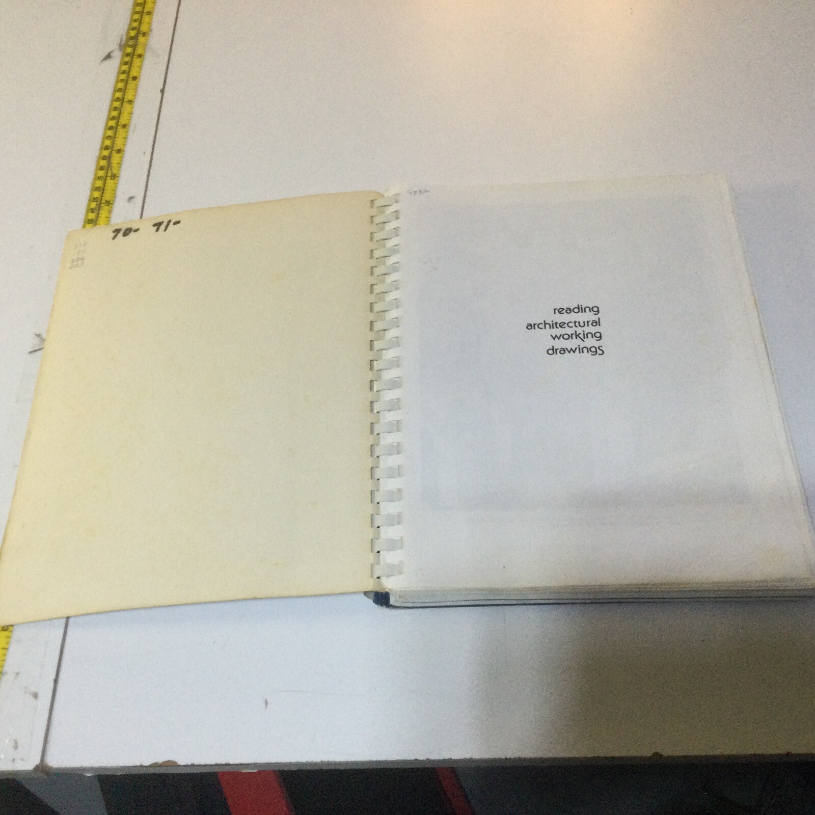 Reading Architectural Working Drawings Edward J Muller – Spiral Boud 2nd Edition