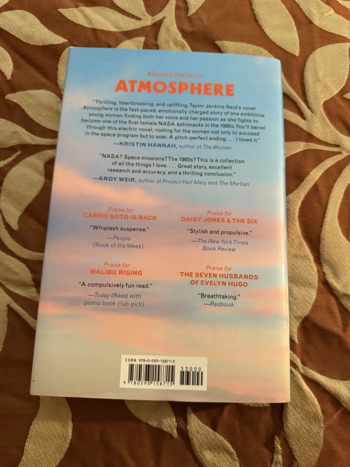 Atmosphere A GMA Book Club Pick – Hardcover Taylor Jenkins Reid