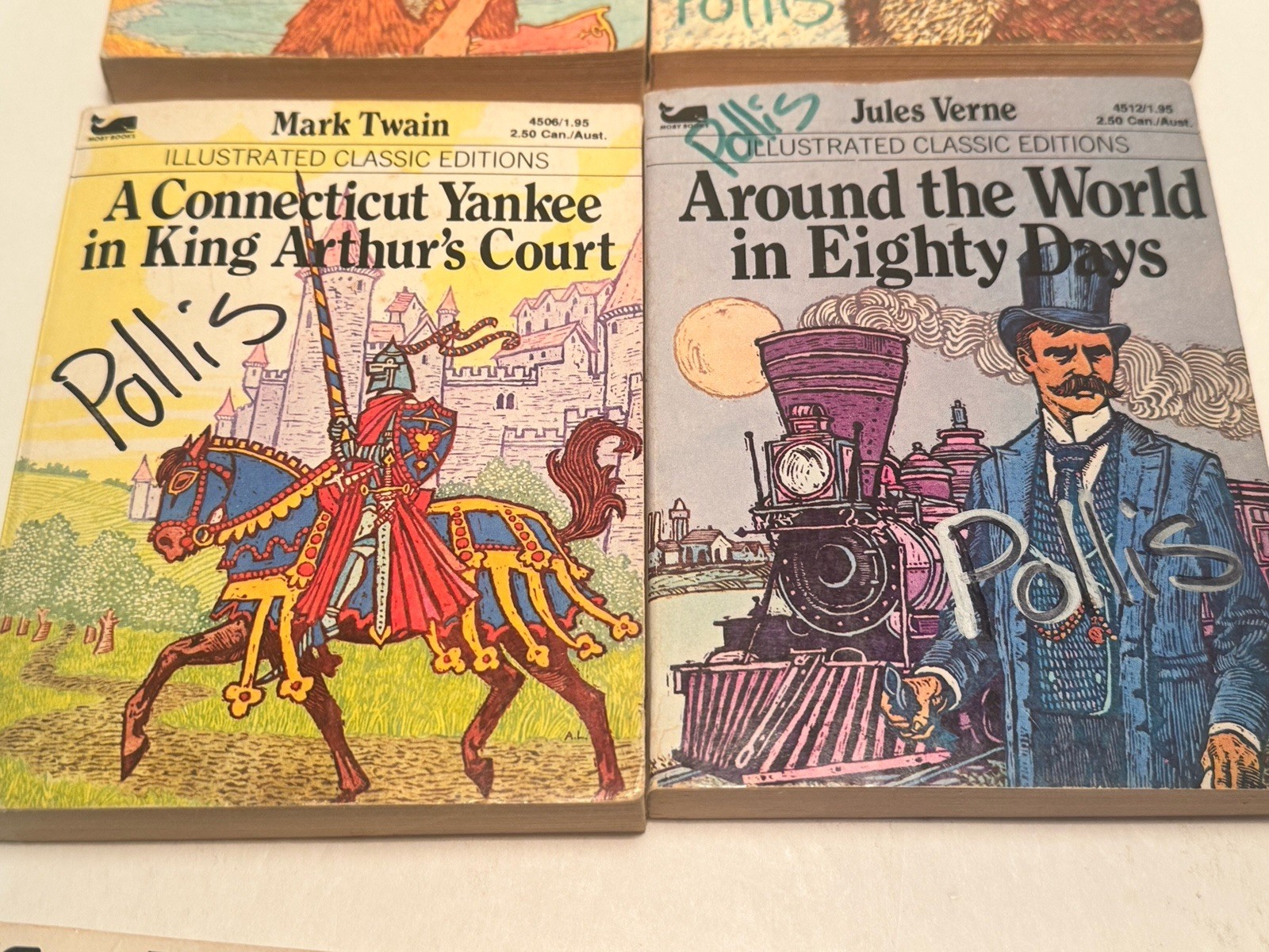 Lot Of 9 Moby Books Illustrated Classic Editions Mini Paperback Books 1970’s