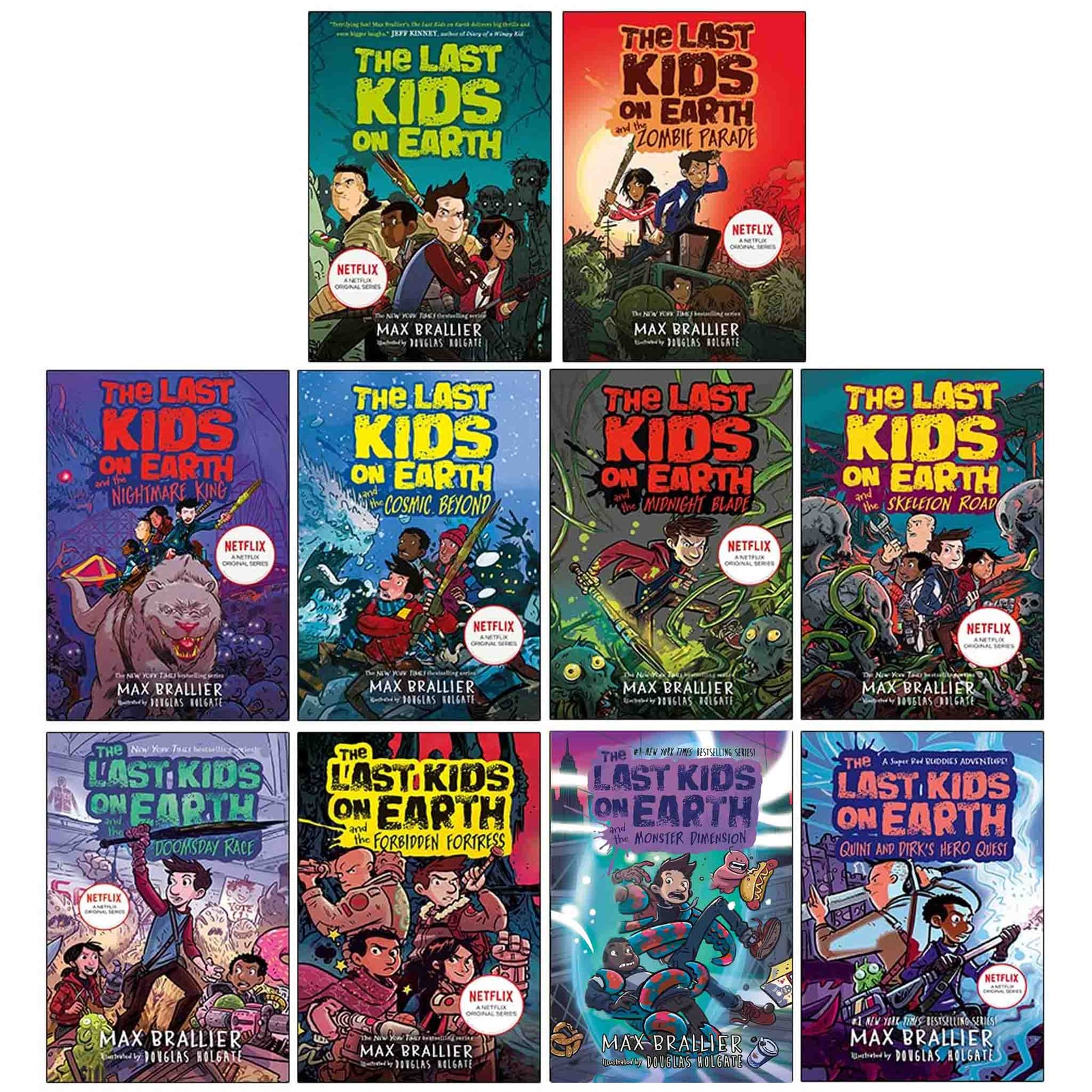 Last Kids on Earth Series by Max Brallier 10 Books Collection Set -Ages 8-12-PB