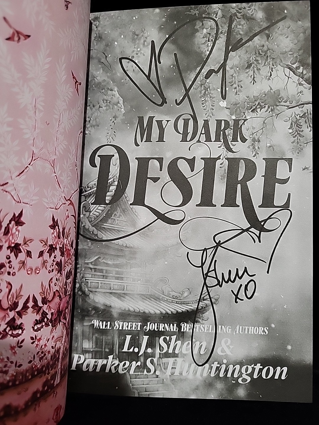 My Dark Desire L. J. Shen Digitally Signed Limited Ed. Slip Case Sprayed Edges