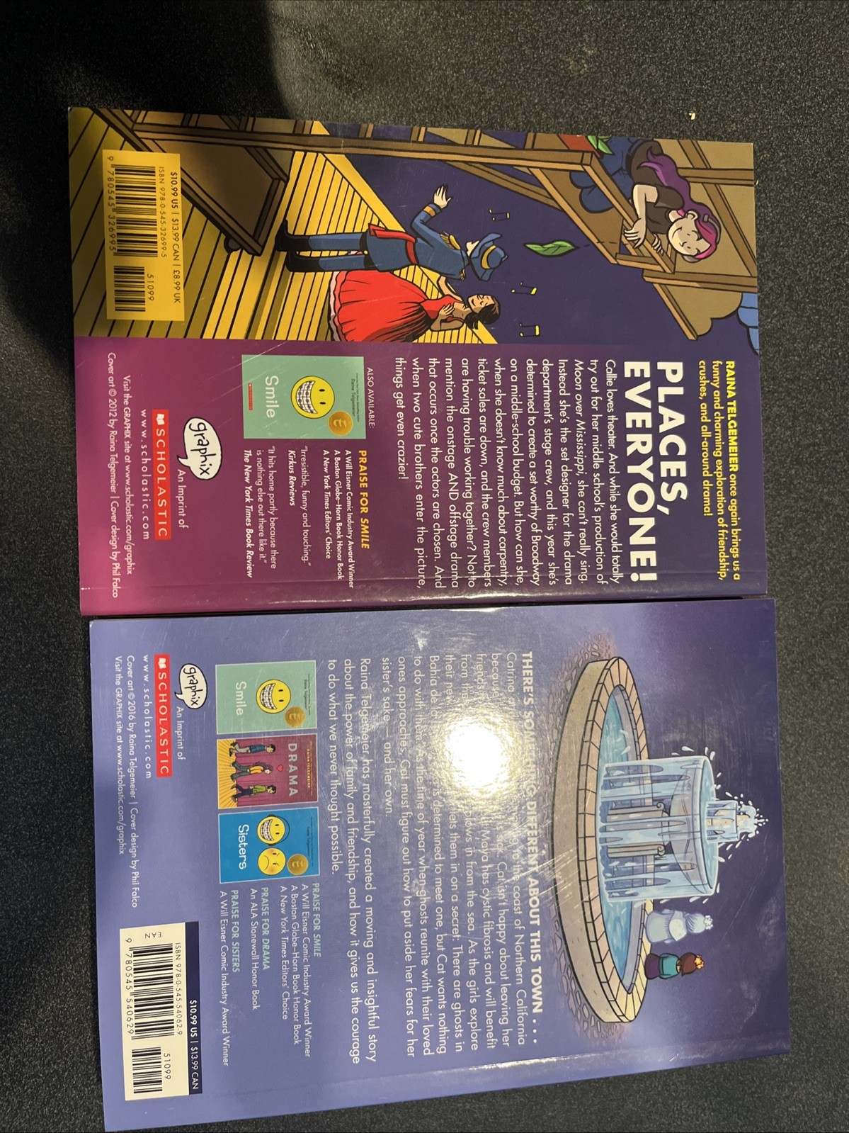 Raina Telgemeier Ghosts, Drama (2 paperbacks)