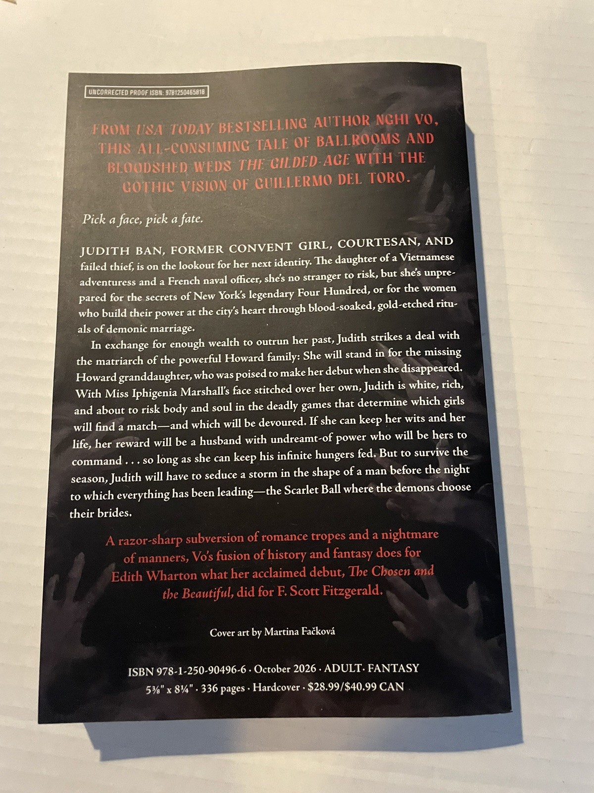 The Scarlet Ball By Nghi Vo ARC Advanced Reader Copy New Unread