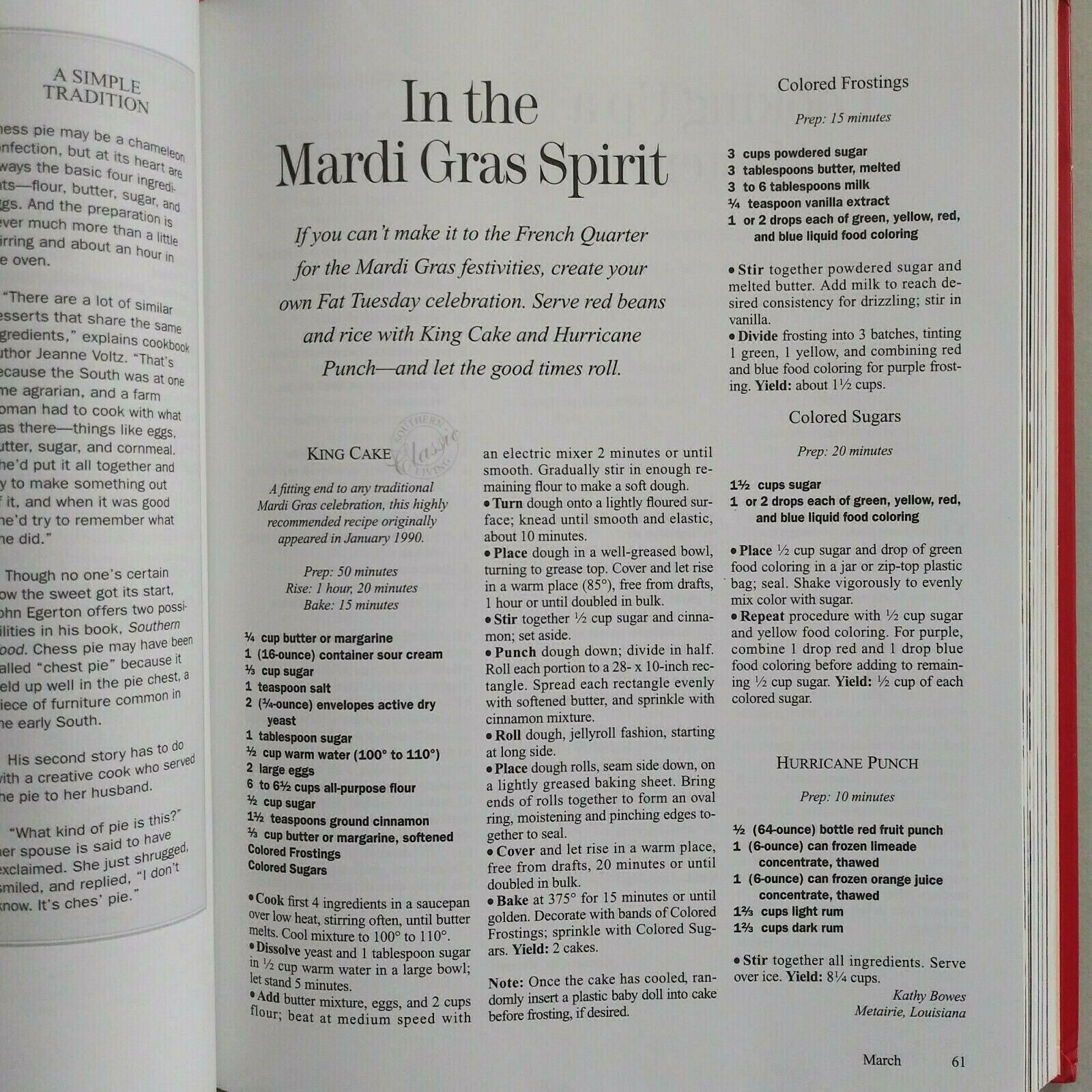 Vintage Southern Living 2000 Annual Recipes Cookbook Hardcover 368 Pages