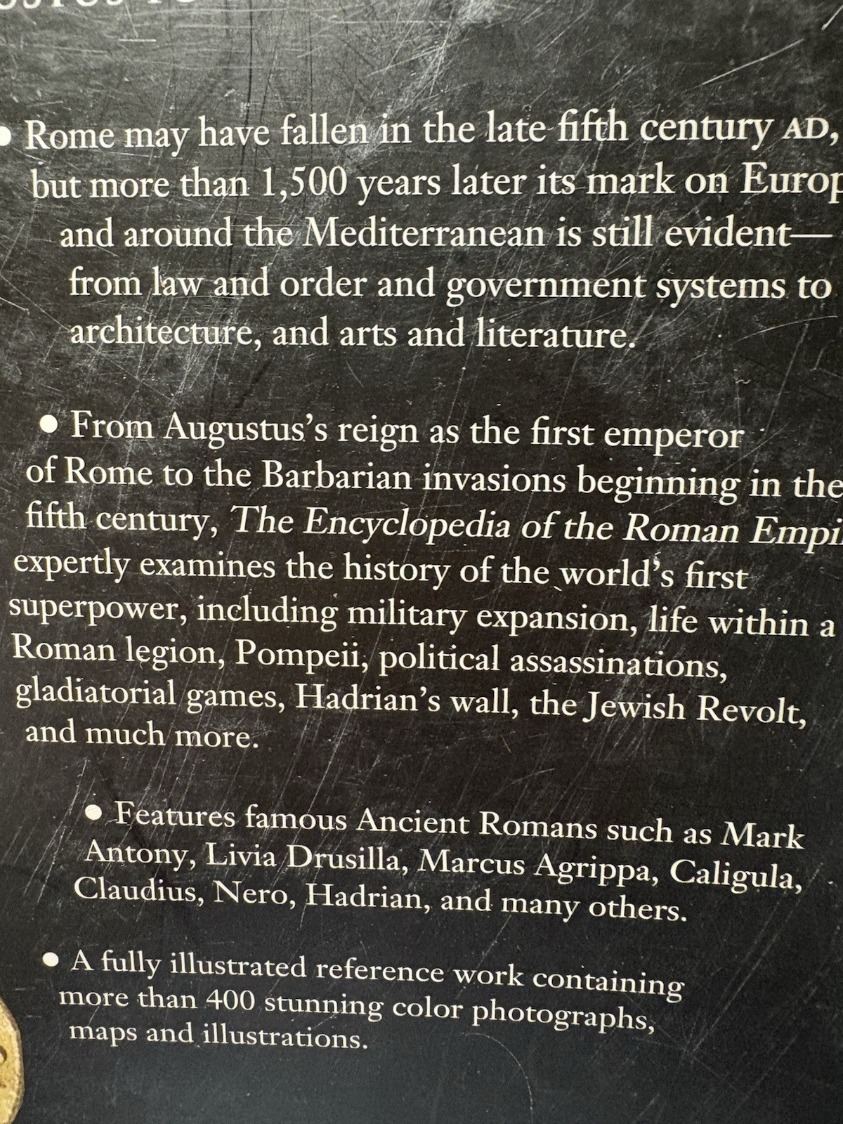 The Encyclopedia Of The Roman Empire 448 Pages