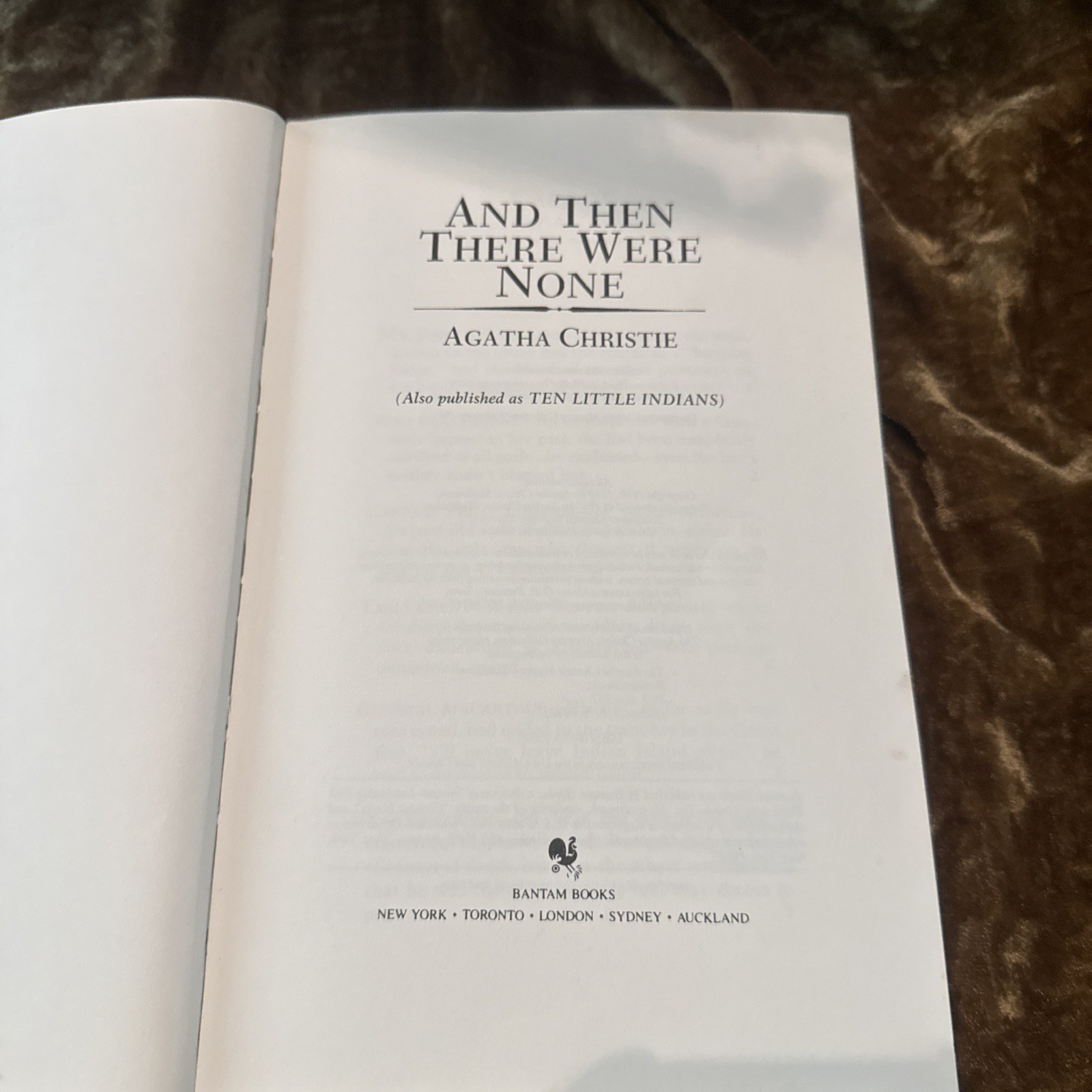AND THEN THERE WERE NONE Agatha Christie Bantam Hardcover Collection 1983 (10)
