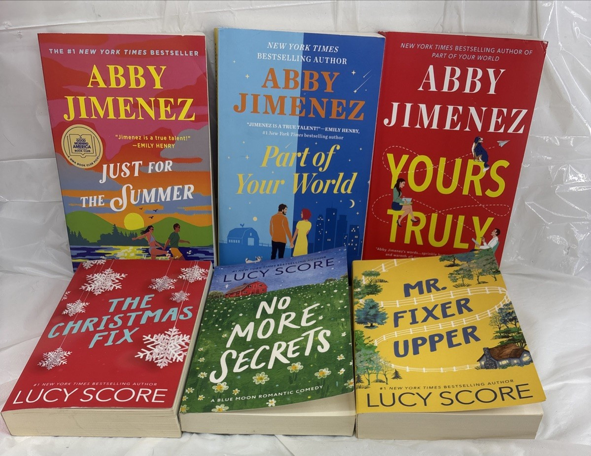 Funny Romance Reads, Lot of 6, Yours Truly, Mr. Fixer Upper, No More Secrets….