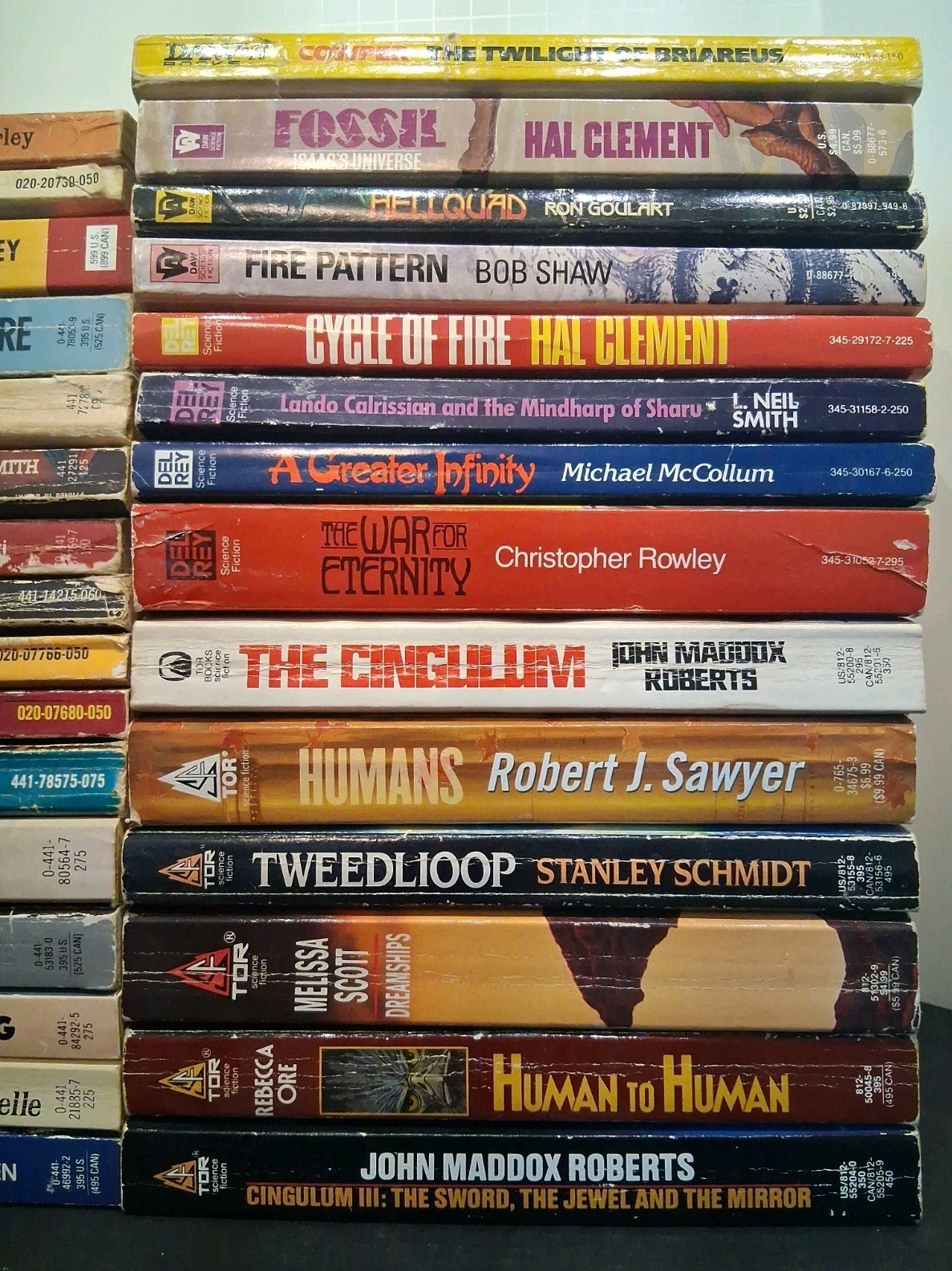 VTG Mixed Book Lot of 30 Fantasy Sci-fi: ACE Del Rey DAW Tor Publications *Good*