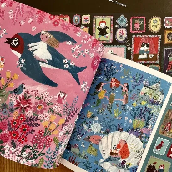 Yumi Kitagishi Art Book LITTLE WORLD 40 Pages All Color W8.2 x H5.8in JAPAN NEW