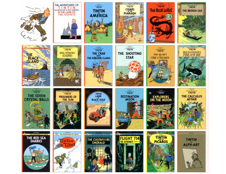 The Adventures of Tintin Boxset 23 Books Collection By Herge NEW Paperback