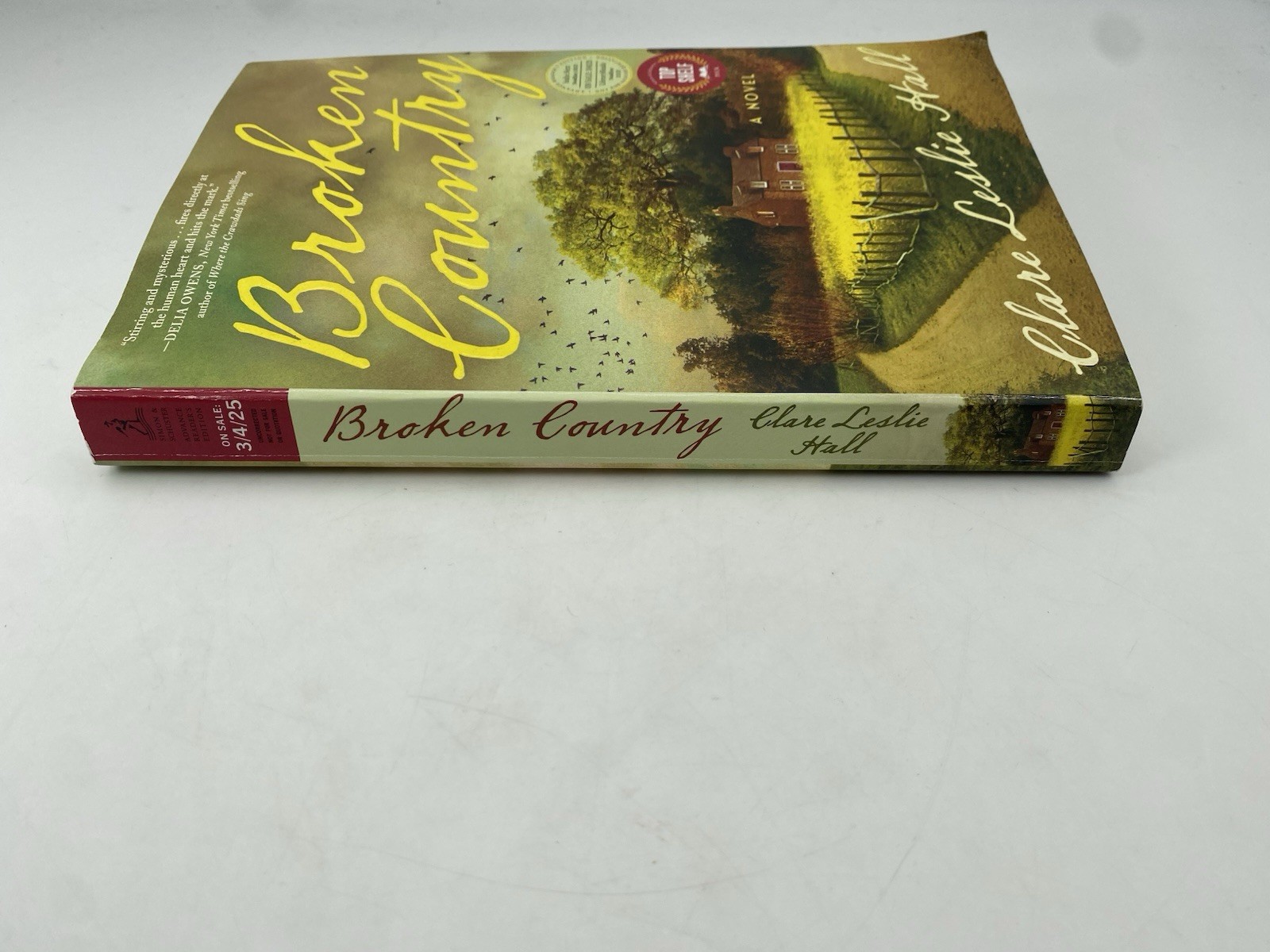Broken Country by Clare Leslie Hall Advance Reader’s Edition Uncorrected Proof