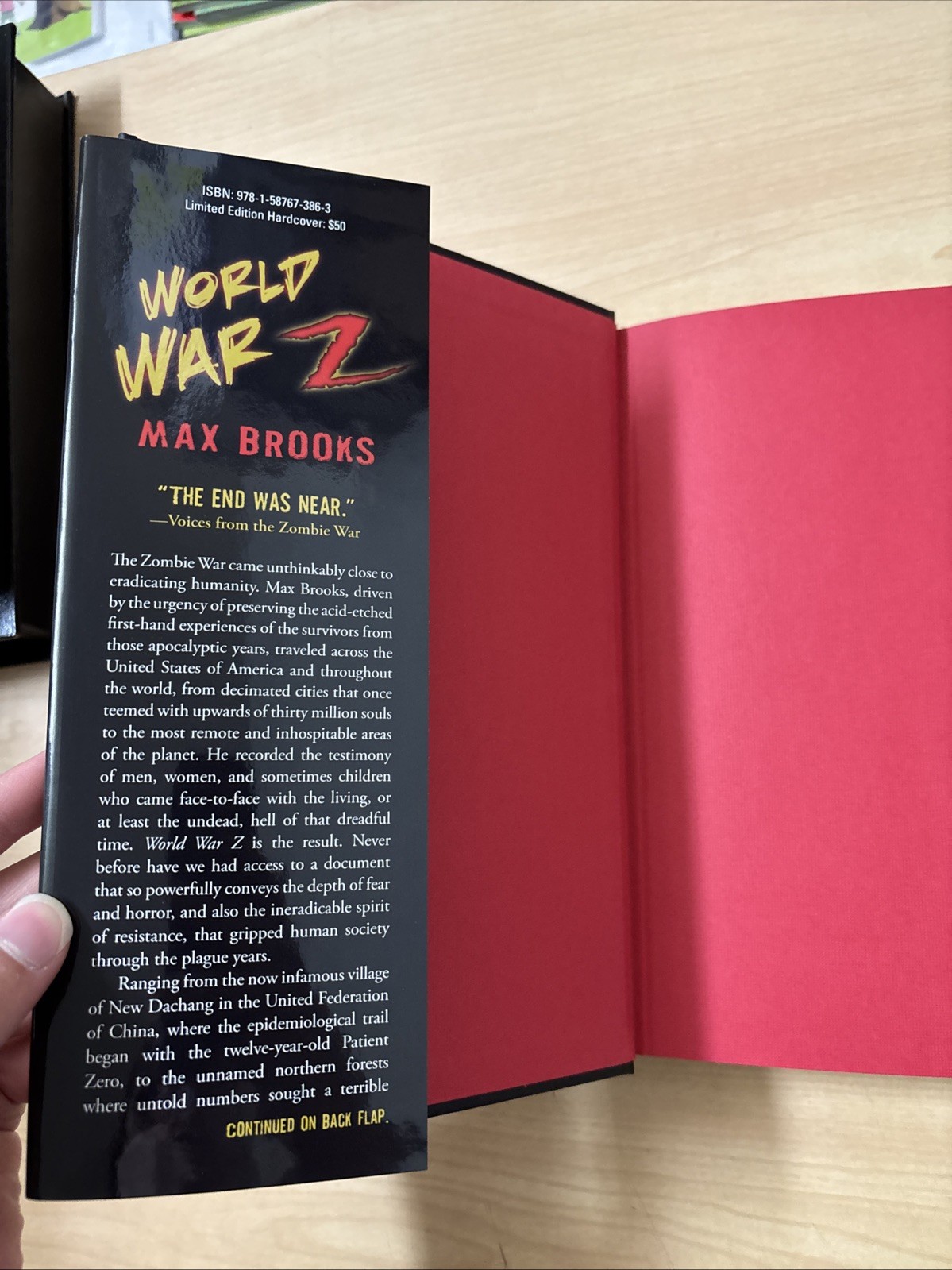 World War Z Max Brooks SIGNED Limited Edition #109/948 Cemetery Dance HC DJ 2014