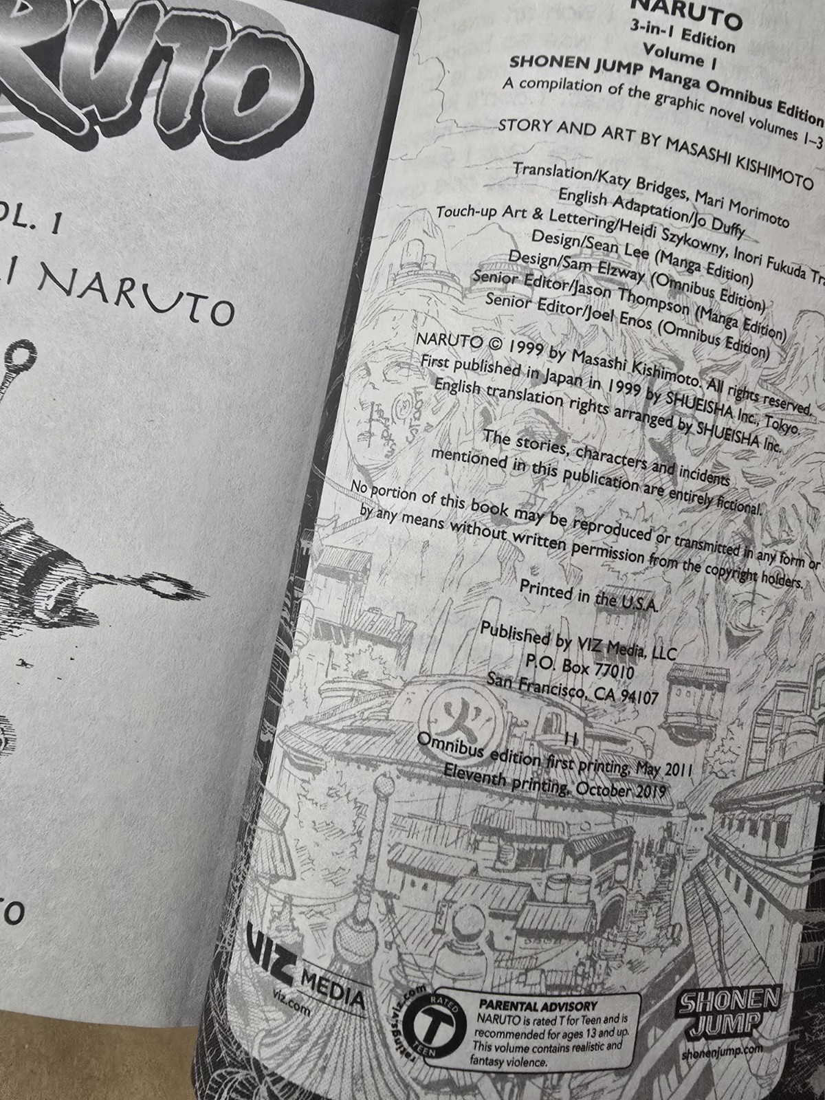 Naruto 3-In-1 #1 (1-2-3) 1 (VIZ Media May 2011)