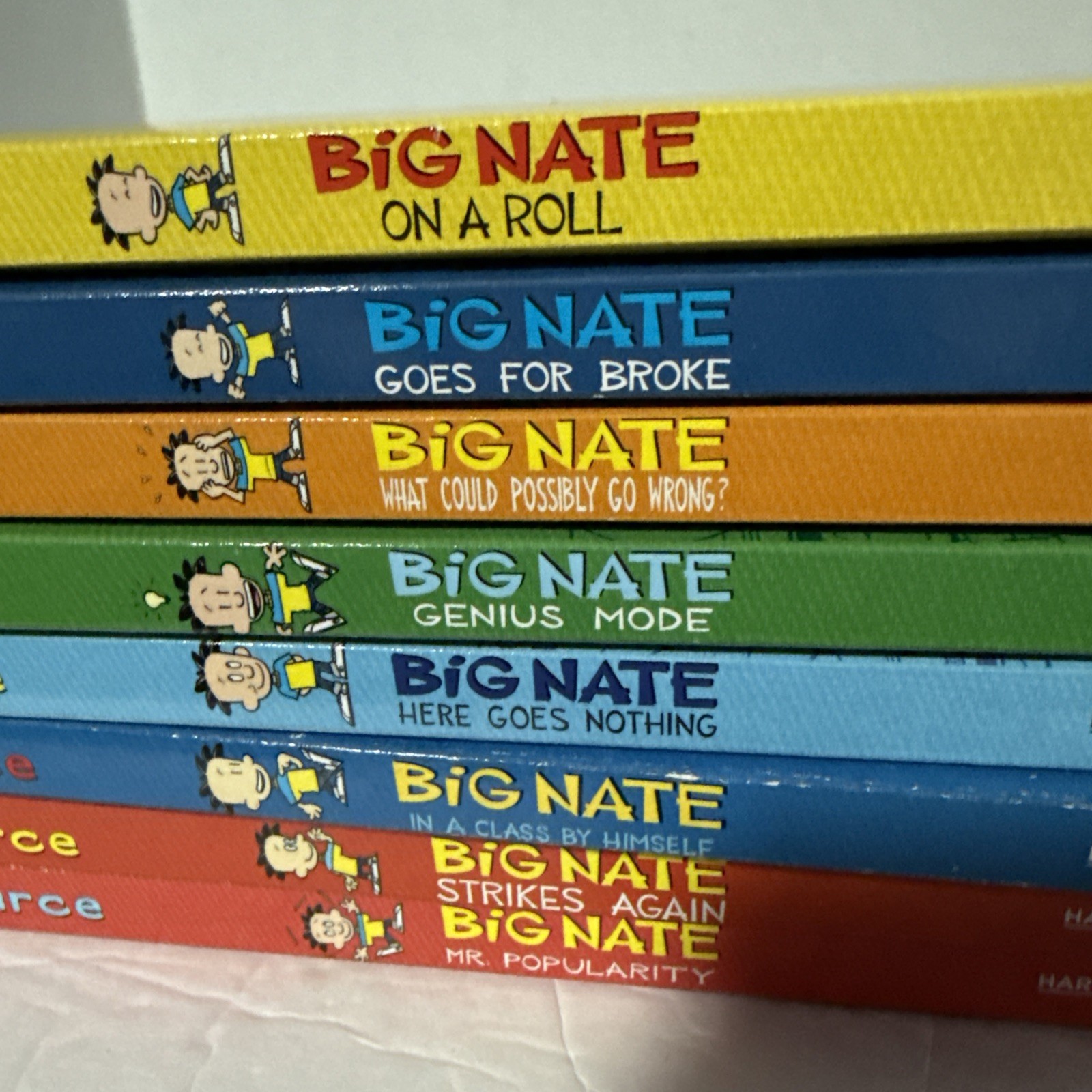 Big Nate Book Set of 8 by Lincoln Peirce PB Classroom Summer Reading