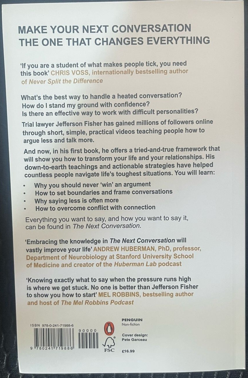 The Next Conversation: Argue Less, Talk More Paperback by Jefferson Fisher***