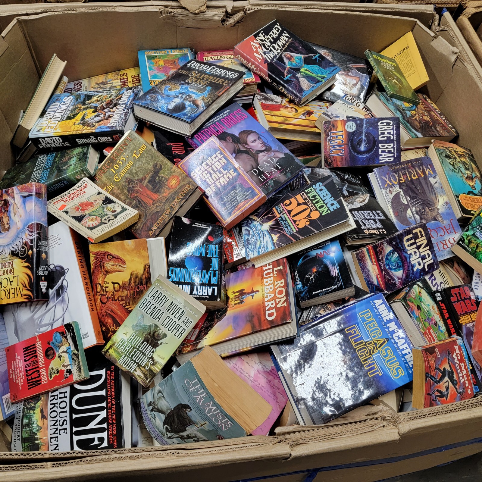 Lot of 5 Pounds (LBs) Science Fiction Fantasy Book Hard/Softback RANDOM RARE MIX