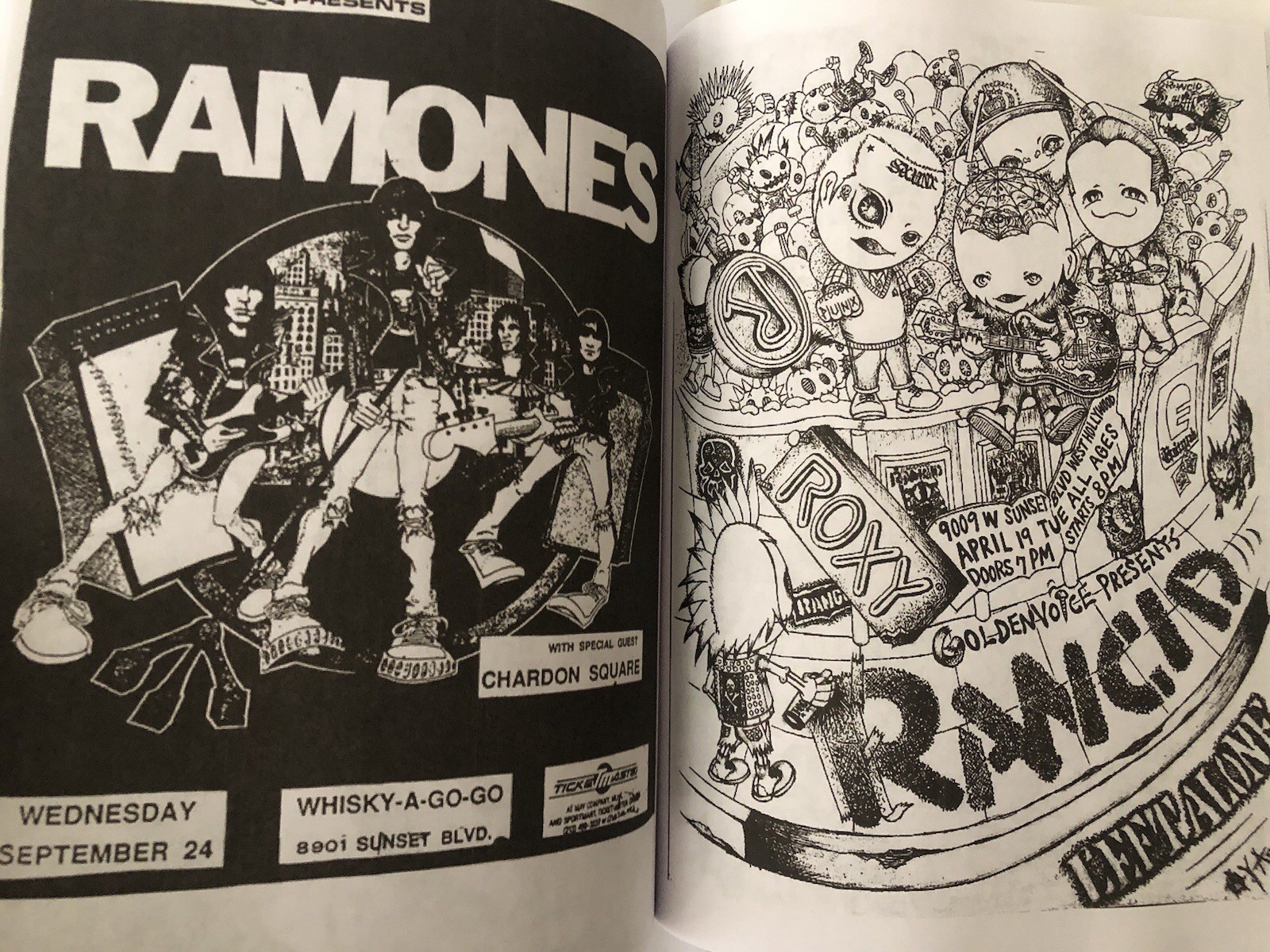 400 Punk Rock Flyers Book – Minor Threat, Bad Brains, Circle Jerks, Misfits FEAR