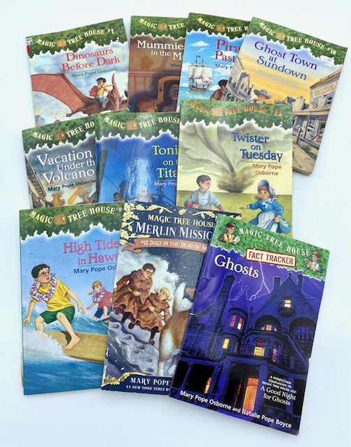 10 Magic Tree House lot of paperback books Mary Pope Osborne Kids chapter- GOOD