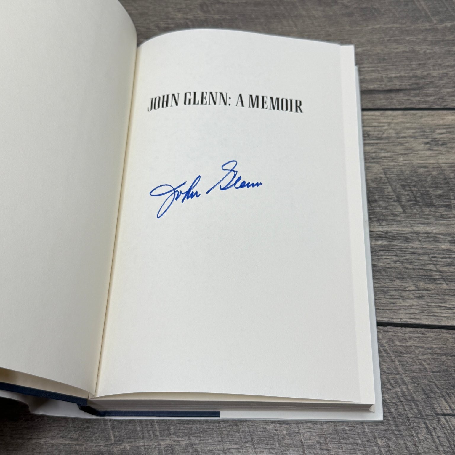 John Glenn: A Memoir SIGNED 1st Print 1999 Autobiography Bantam Books HCDJ