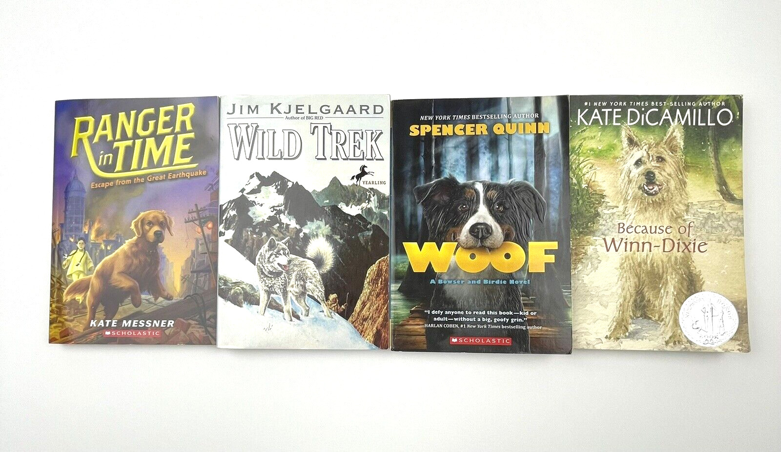 Dog Adventure Books, Ages 8-12, Grades 4th-6th, 4 Book Bundle / Lot Paperback