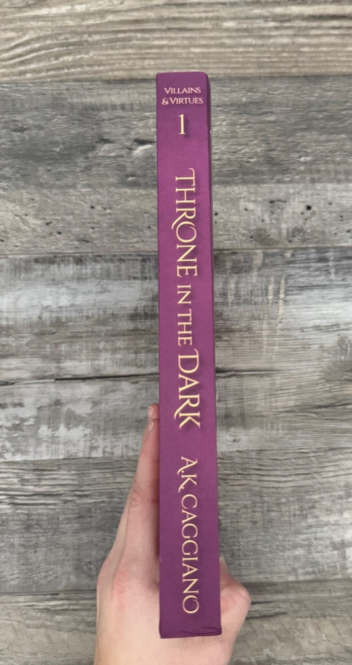 Out Of Print THRONE IN THE DARK A.K. Caggiano OOP Indie Paperback SELF-PUBLISHED