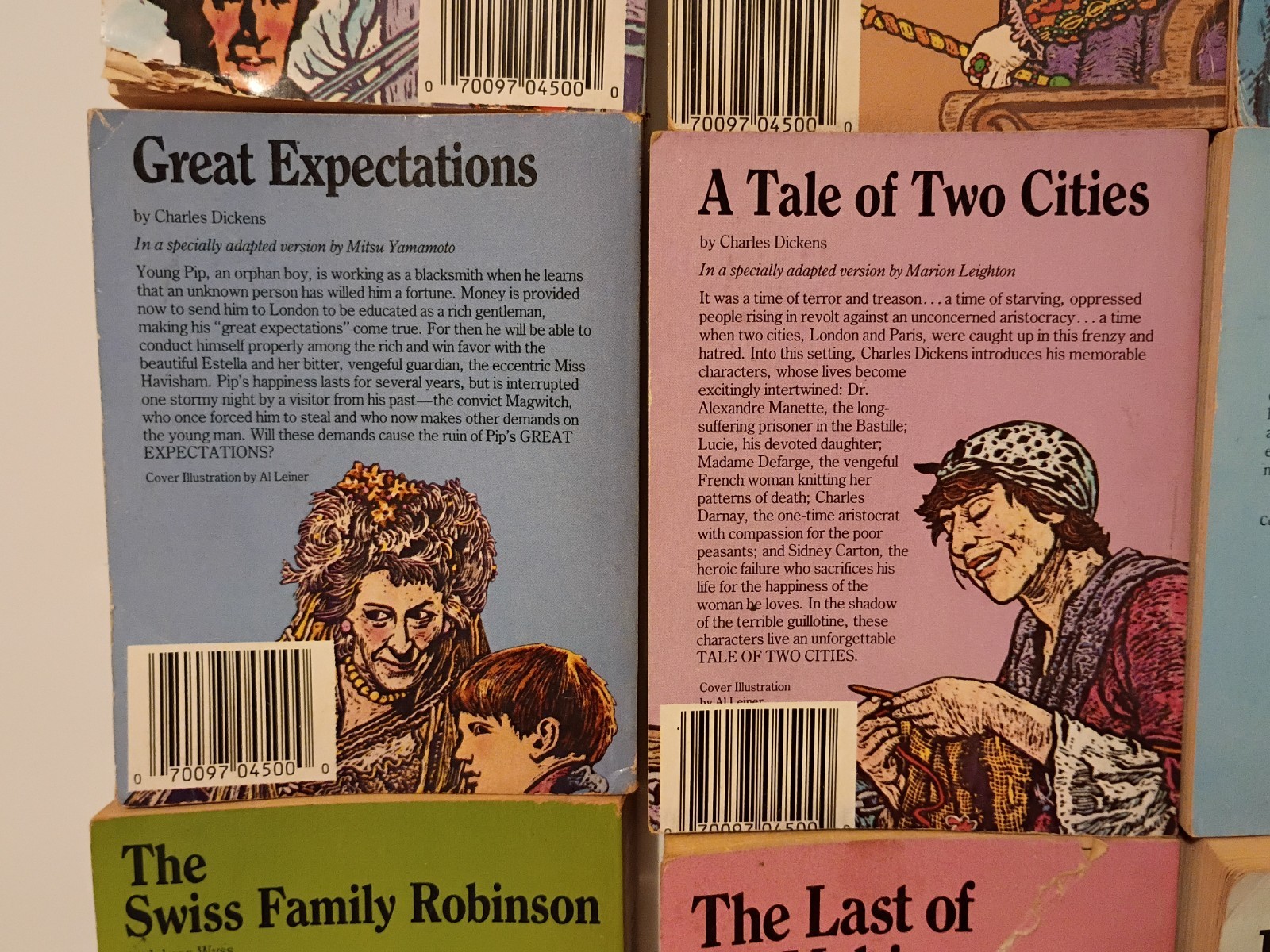 Lot Of 9 Vintage Moby Books Illustrated Classic Editions Mini Paperbacks