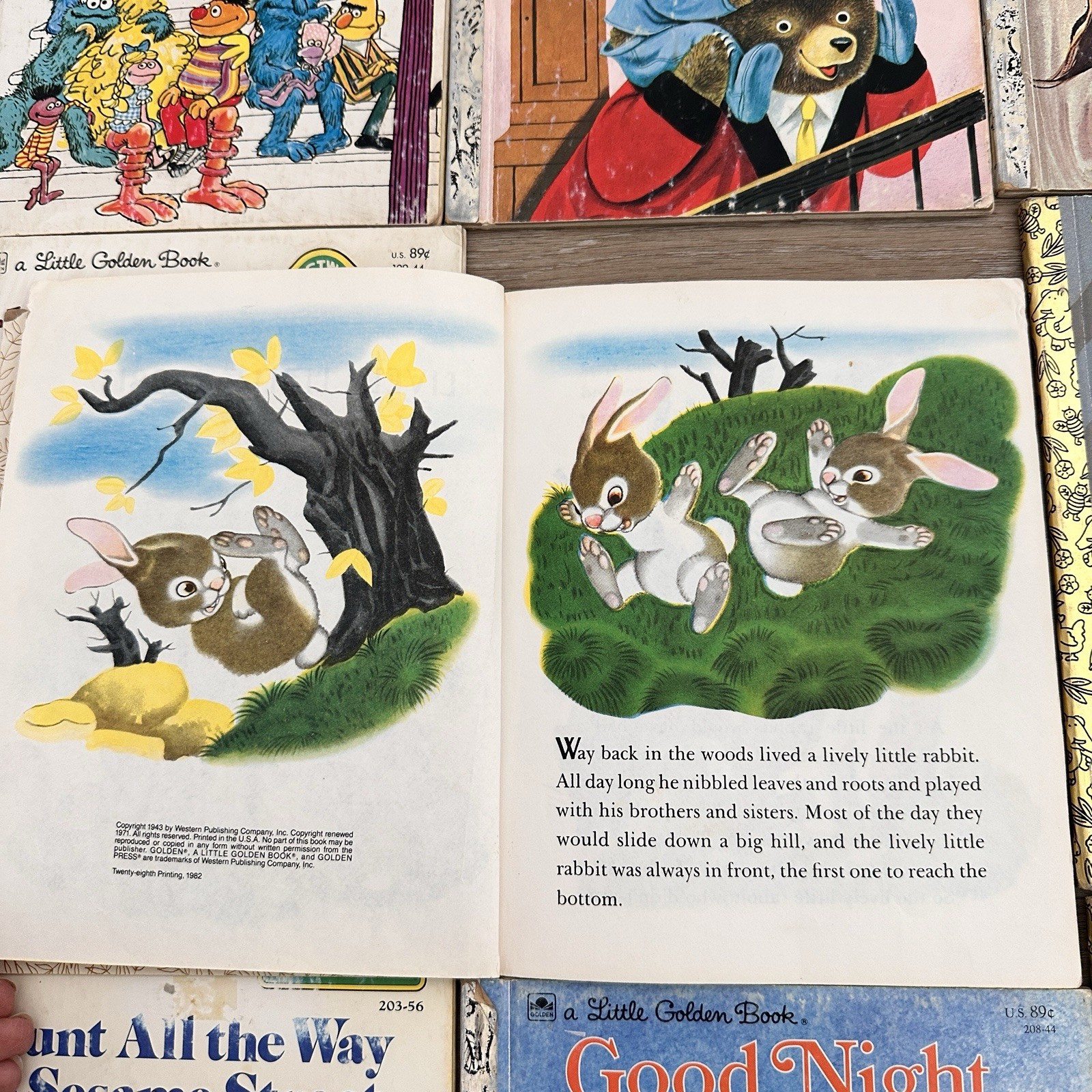 Vintage Little Golden Books Mixed Lot 12 Classics 1940s-70s Disney Sesame Street