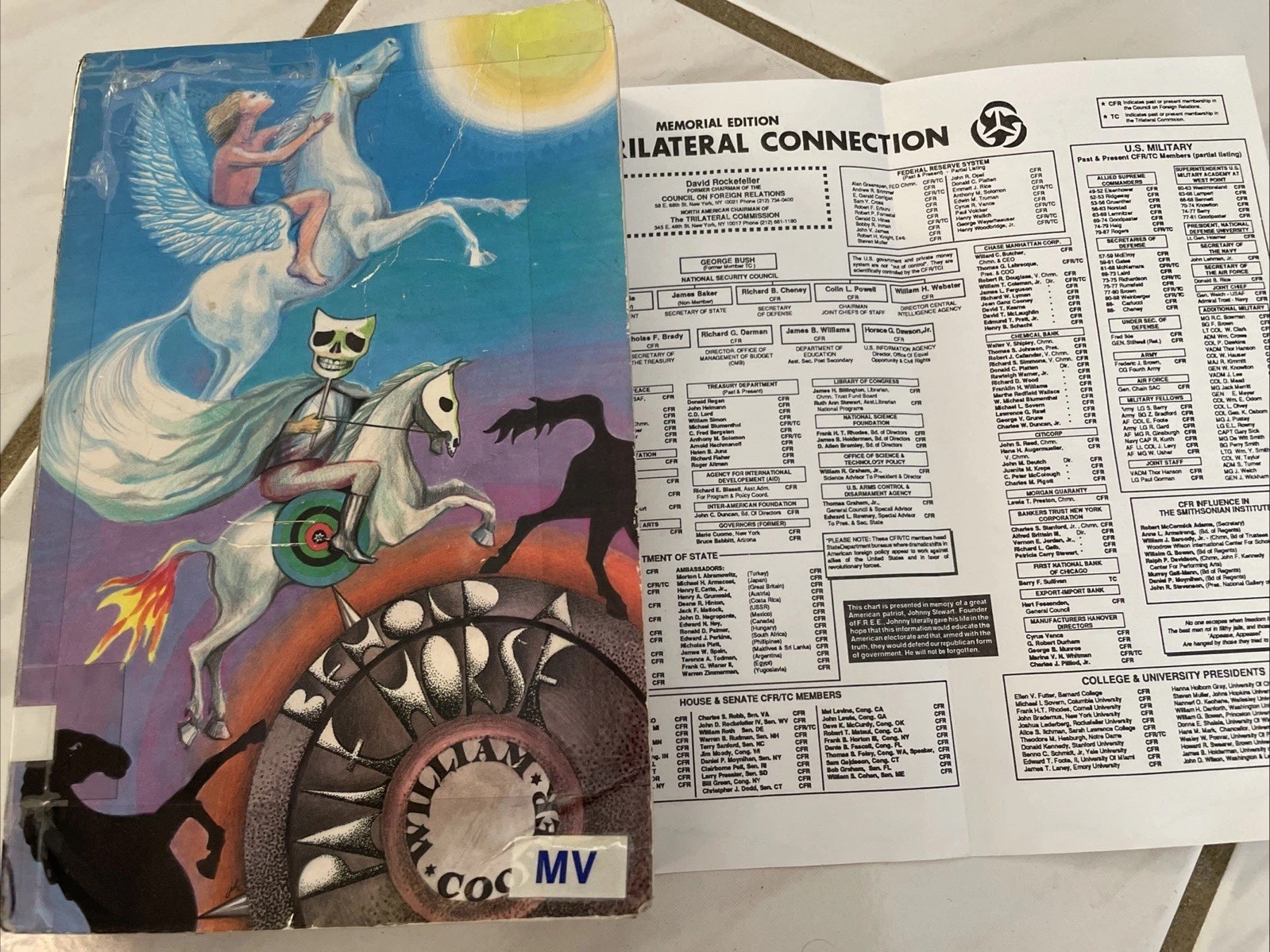 Behold a Pale Horse William Cooper UNREVISED 500p 1st 1991 Protocols of Z NO UPC