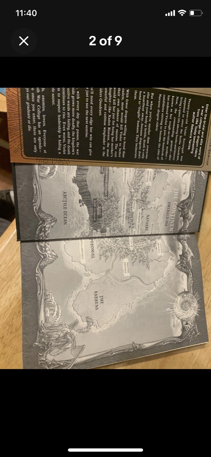 Fourth Wing By Rebecca Yarros 1st Edition 1st Printing Sprayed Edges