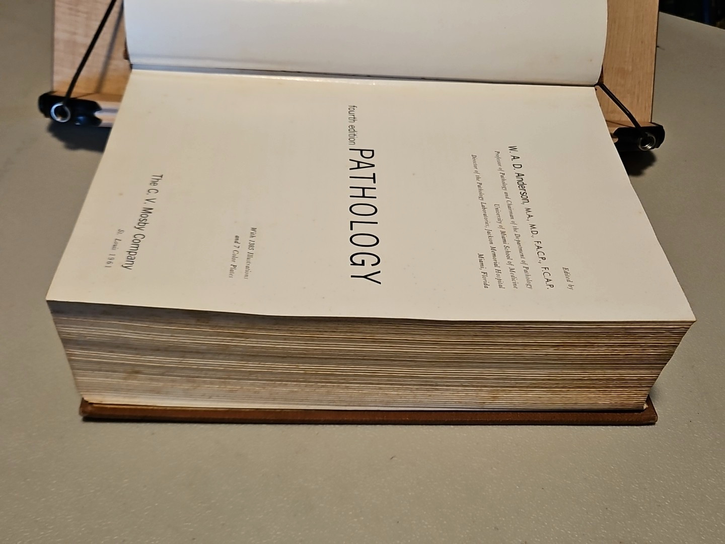 Pathology by W.A.D. Anderson 4th Edition HC Mosby 1961
