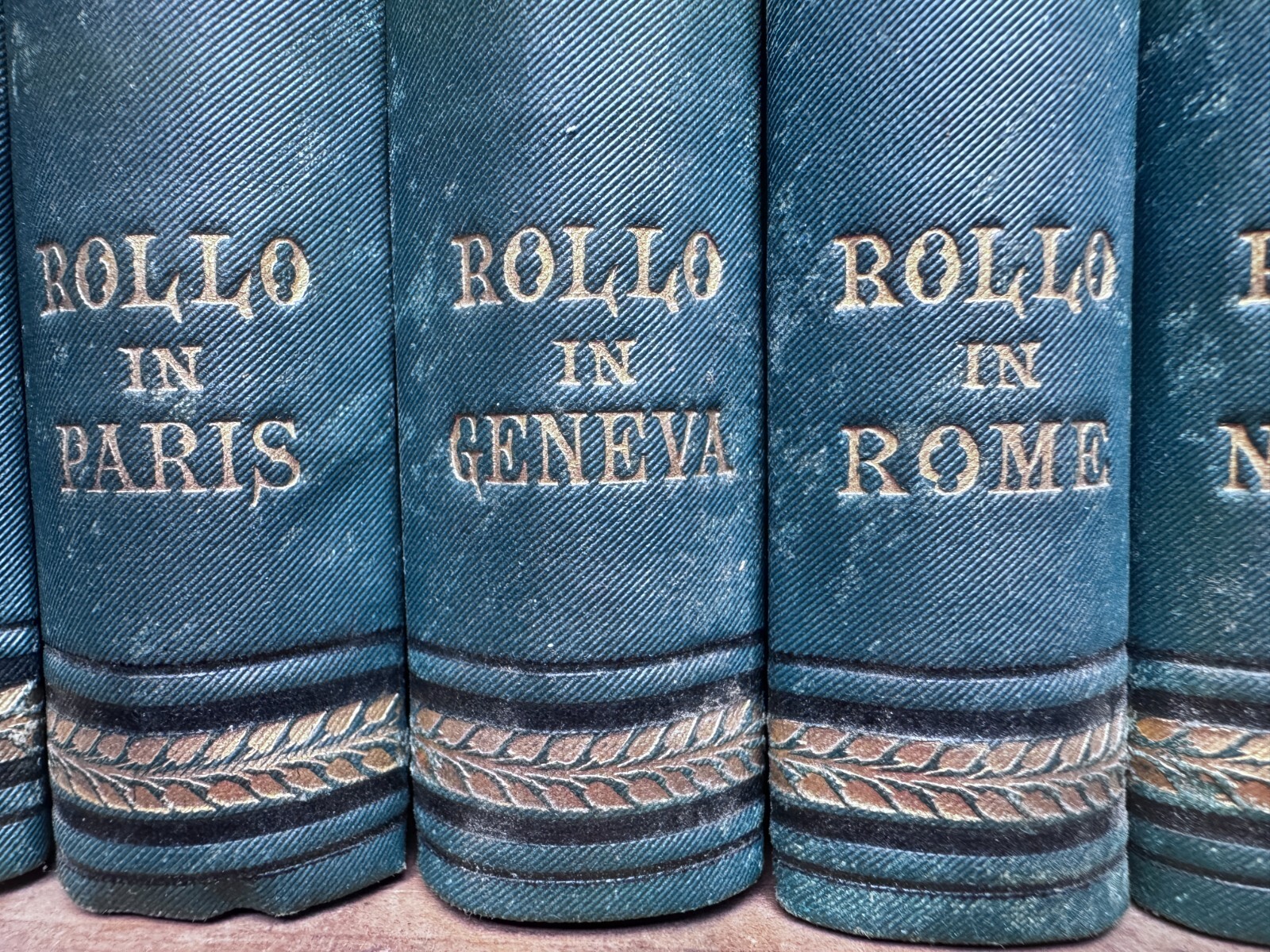 1883 ROLLO’S TOUR IN EUROPE by Jacob Abbott Box Set of 10 Books EX