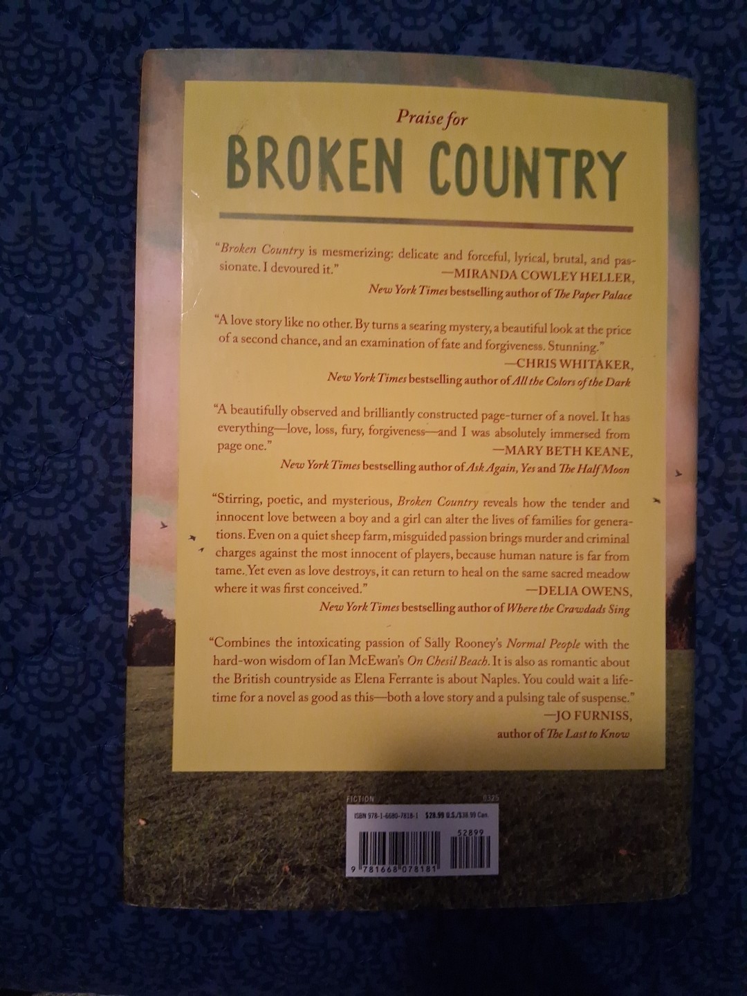 Broken Country by Clare Leslie Hall (2025, Hardcover) 1st Ed Brand New FREE SHIP